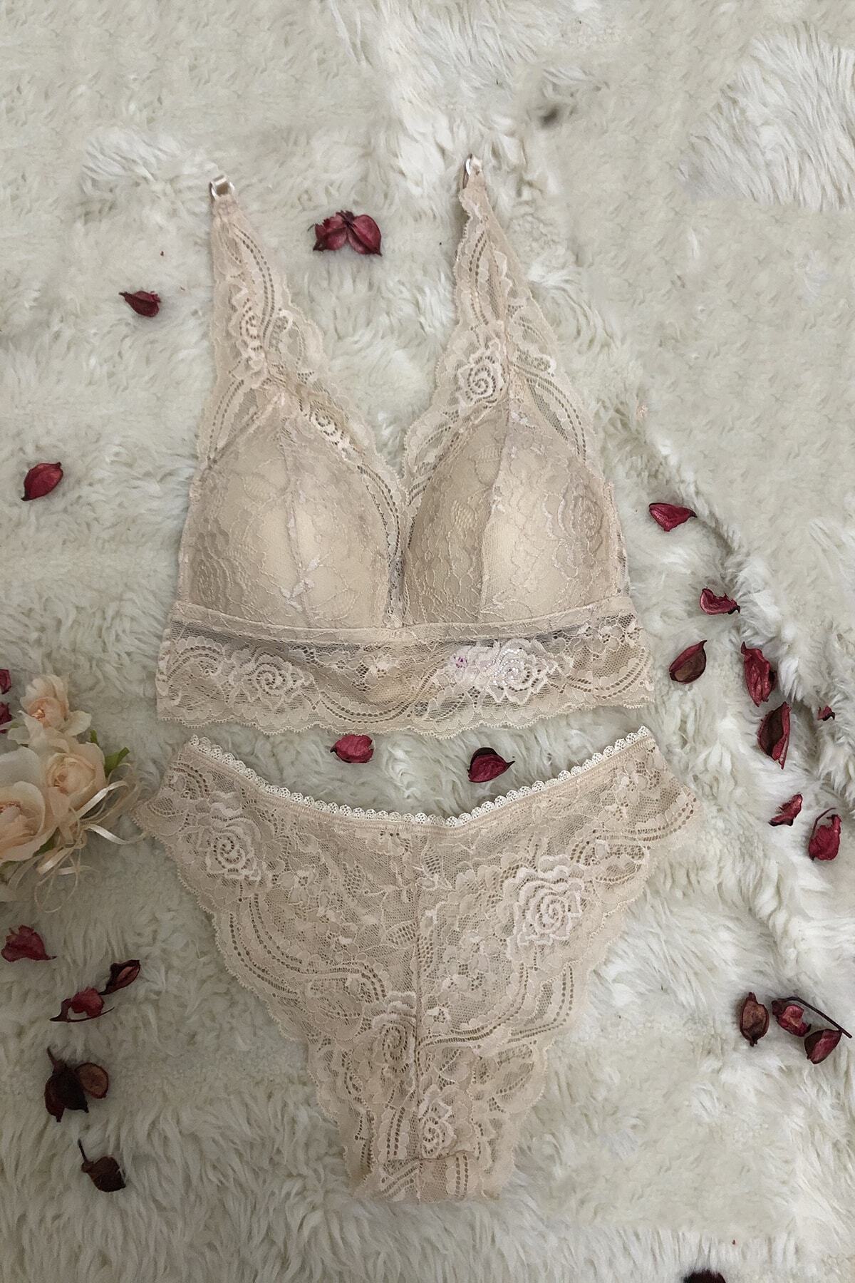 Yapıcı Underwear Kadın Bej Dolgulu Bralet 2'li Takım
