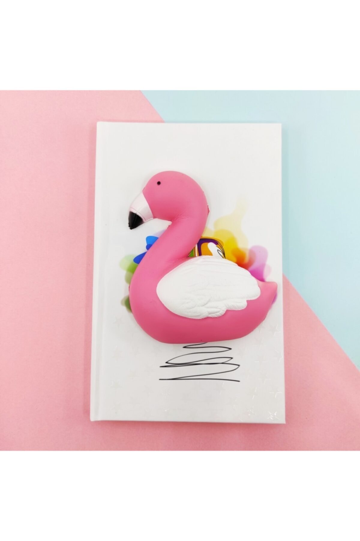 Şeker Ofisi Squishy Defter A5 Flamingo Yılbaşı Hediyesi