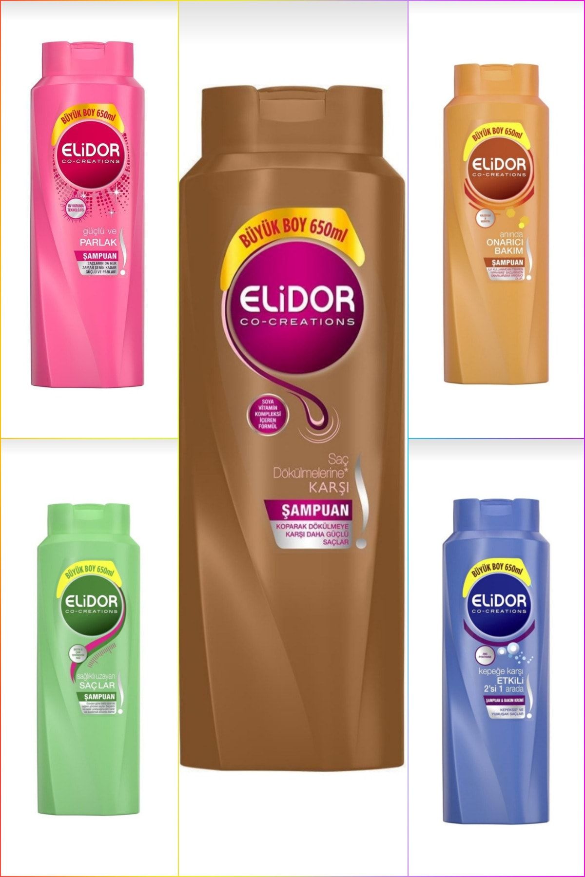 elidor 650 ml avantajli paket set sampuan fiyati yorumlari trendyol