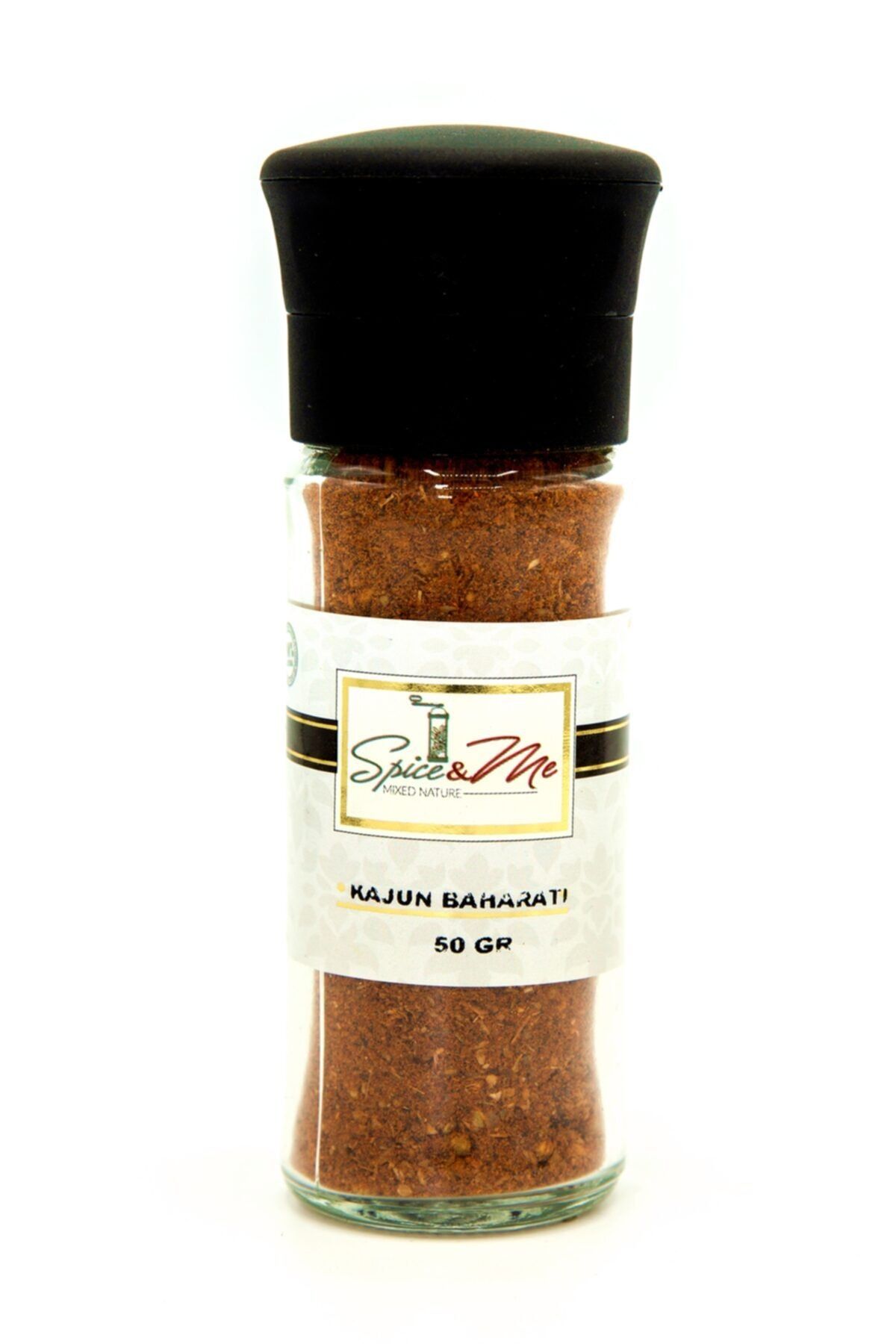 Spice&Me Spiceandme Kajun Baharatı Değirmen Kapak Cam Şişe 50 Gr