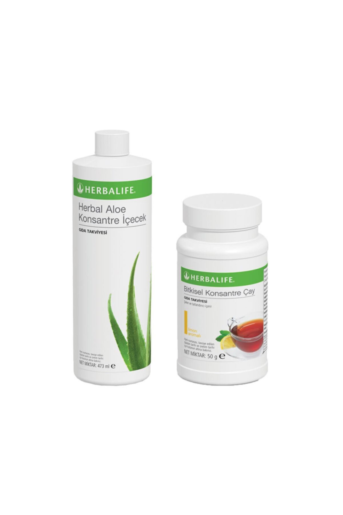Herbalife Bölgesel Başlangıç Seti-2 50gr Limon Çay Aloe Konsantre Içecek Mezura