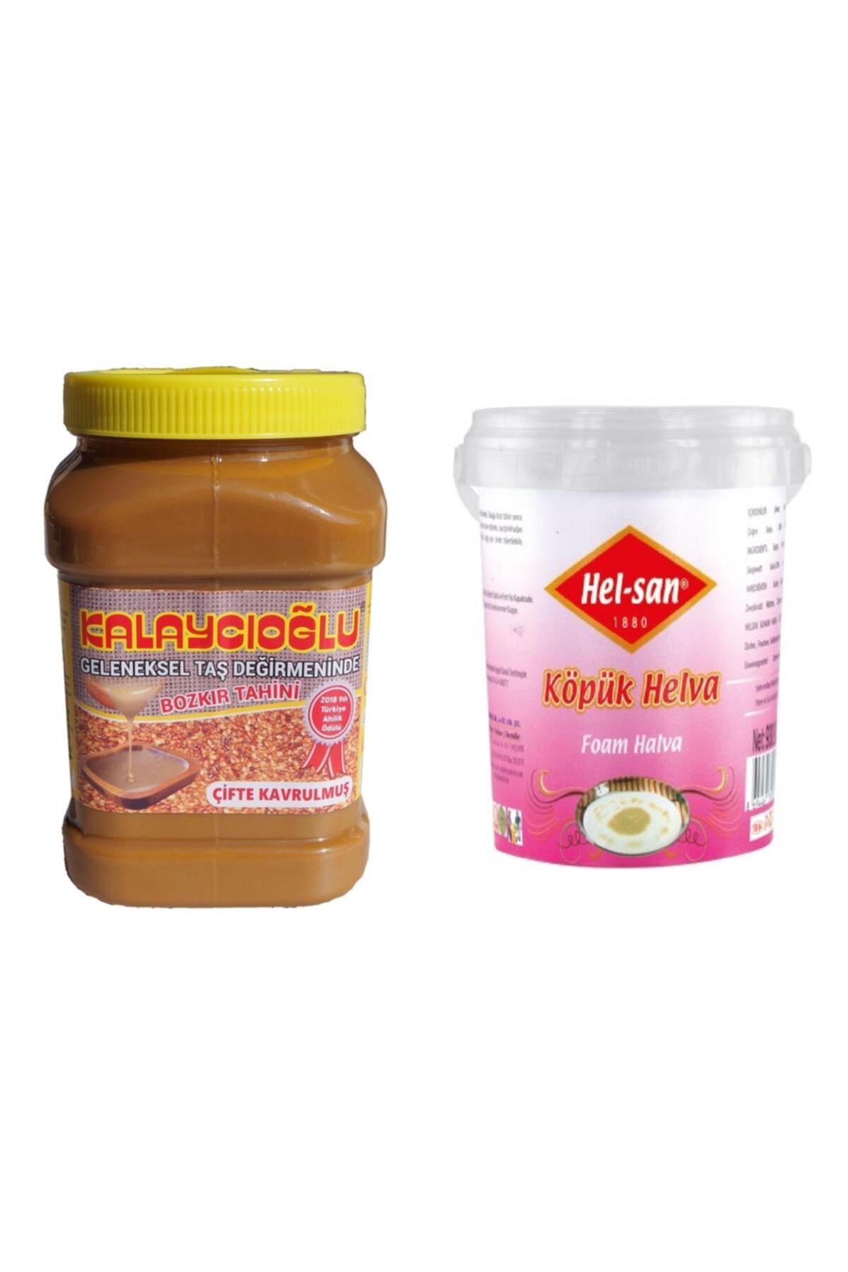 Kalaycıoğlu Bozkır Tahini 935 G + Helsan Köpük Helva 930 G