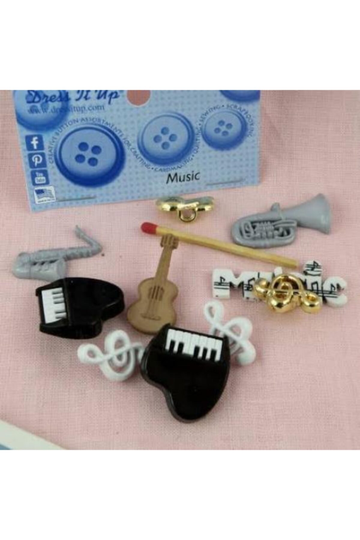 Dress it Up Aksesuar Düğme (music)