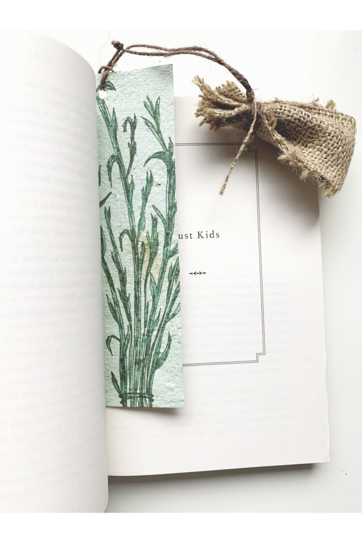 kemahlı design El Yapımı Kağıt Ile Adaçayı Kokulu Kitap Ayracı