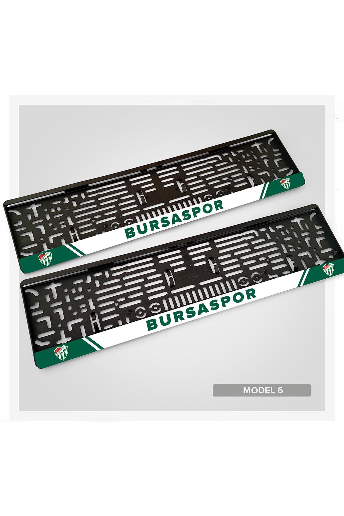 Tual Tasarım 2 Adet Bursaspor Logolu Uv Plakalık