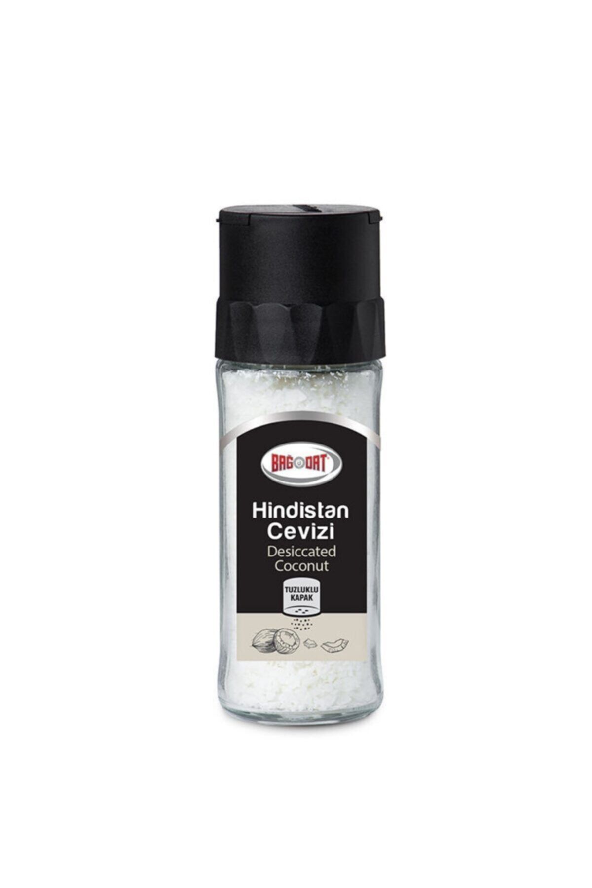 Bağdat Baharat Bağdat Hindistan Cevizli Tuzluklu Cam 45 Gr