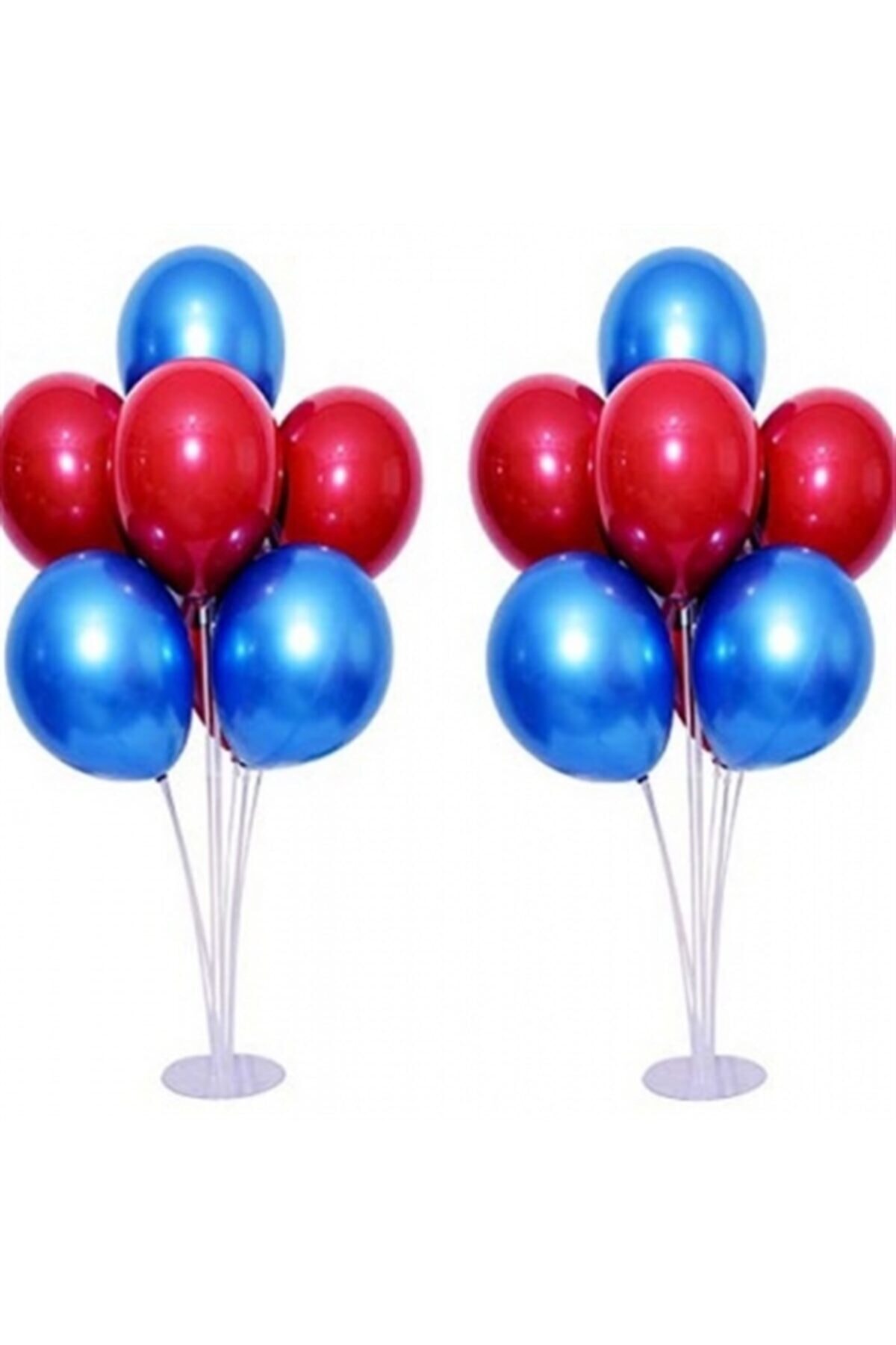 doop 2 Adet 7'li Balon Standı 14 Metalik Balon + Pompa