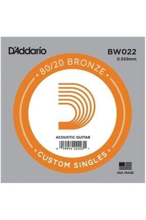 D'addario Acoustic Guitar 80/20 Bronze Single .022 - Bw022 Akustik Gitar Tek Tel Image 0