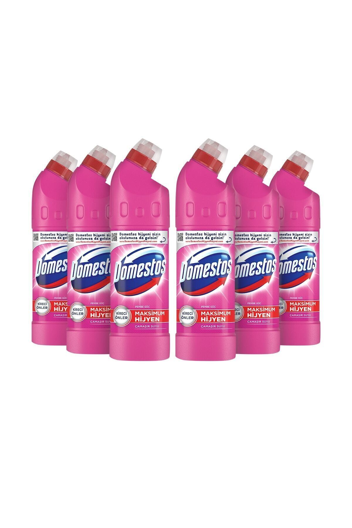 Domestos Çamaşır Suyu Pembe Güç 750 ml 6'lı Paket Set