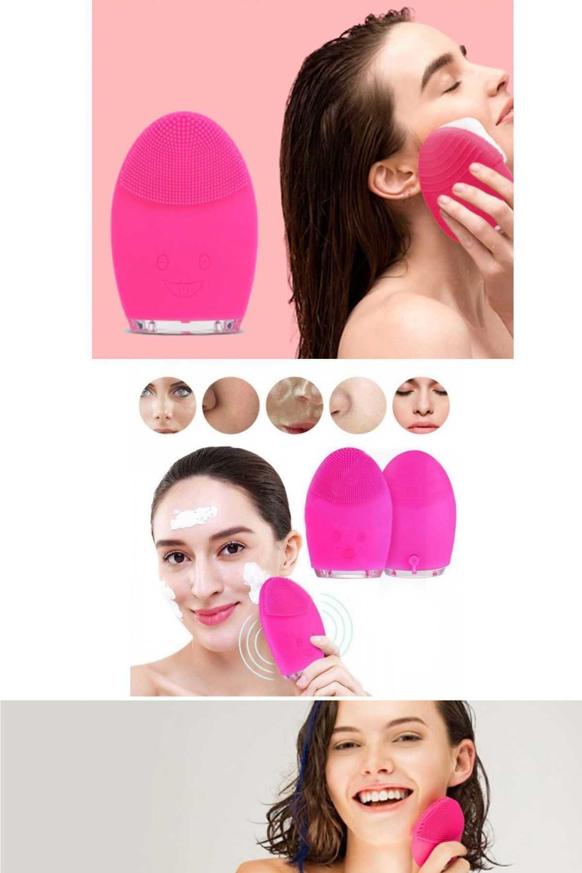 Mobee Silikon Şarjlı Yüz Temizleme Fırçası