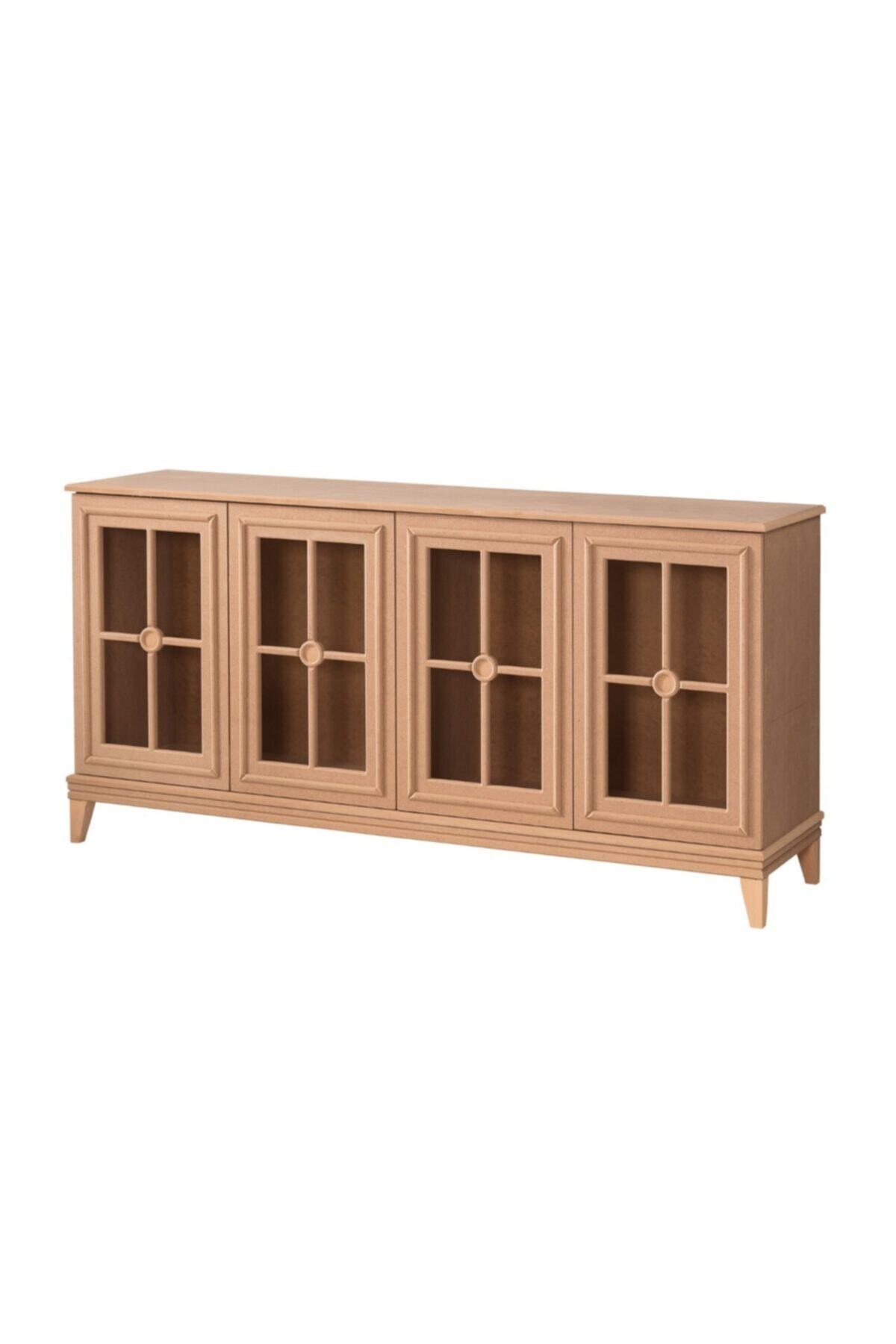 Geppetto Home Mirage Aynalı Cilasız Mdf Ham Konsol
