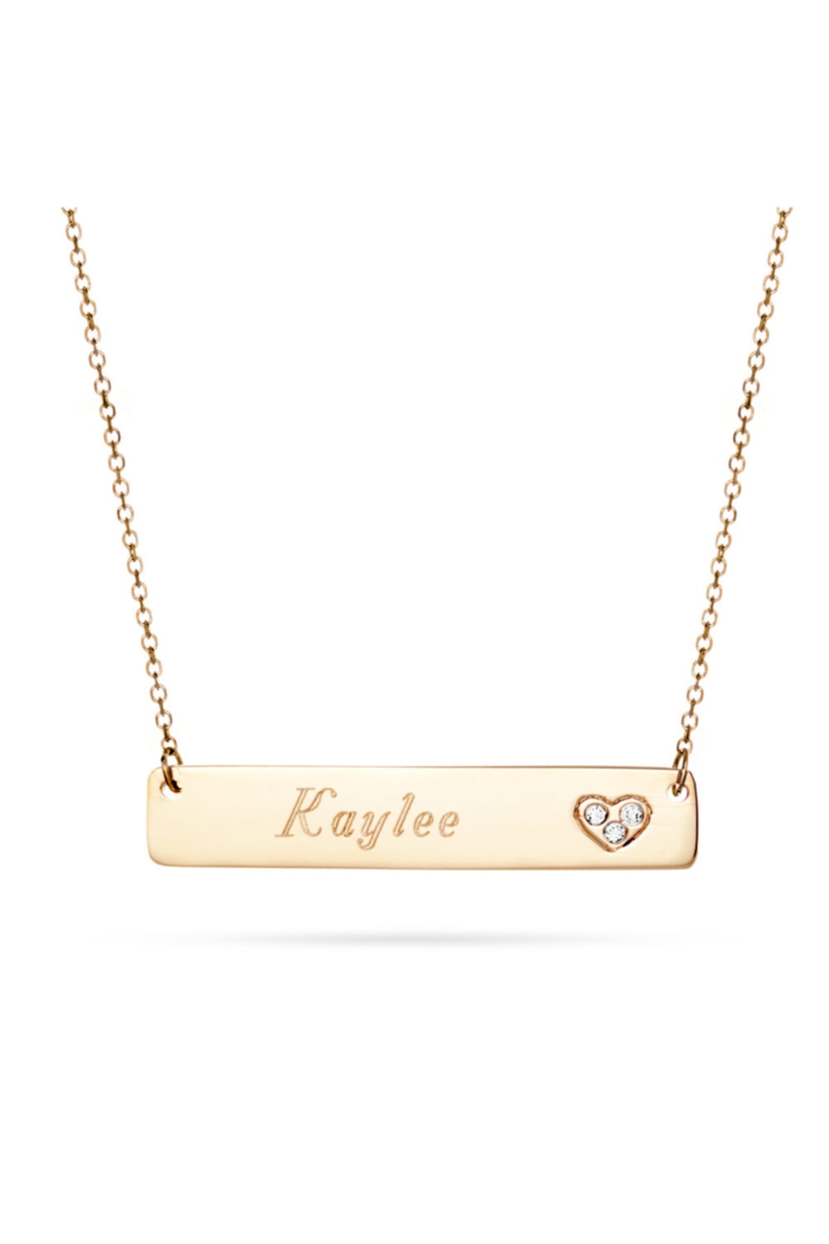 Sare Pırlanta Pırlanta Altın Isimli Plaka Kolye