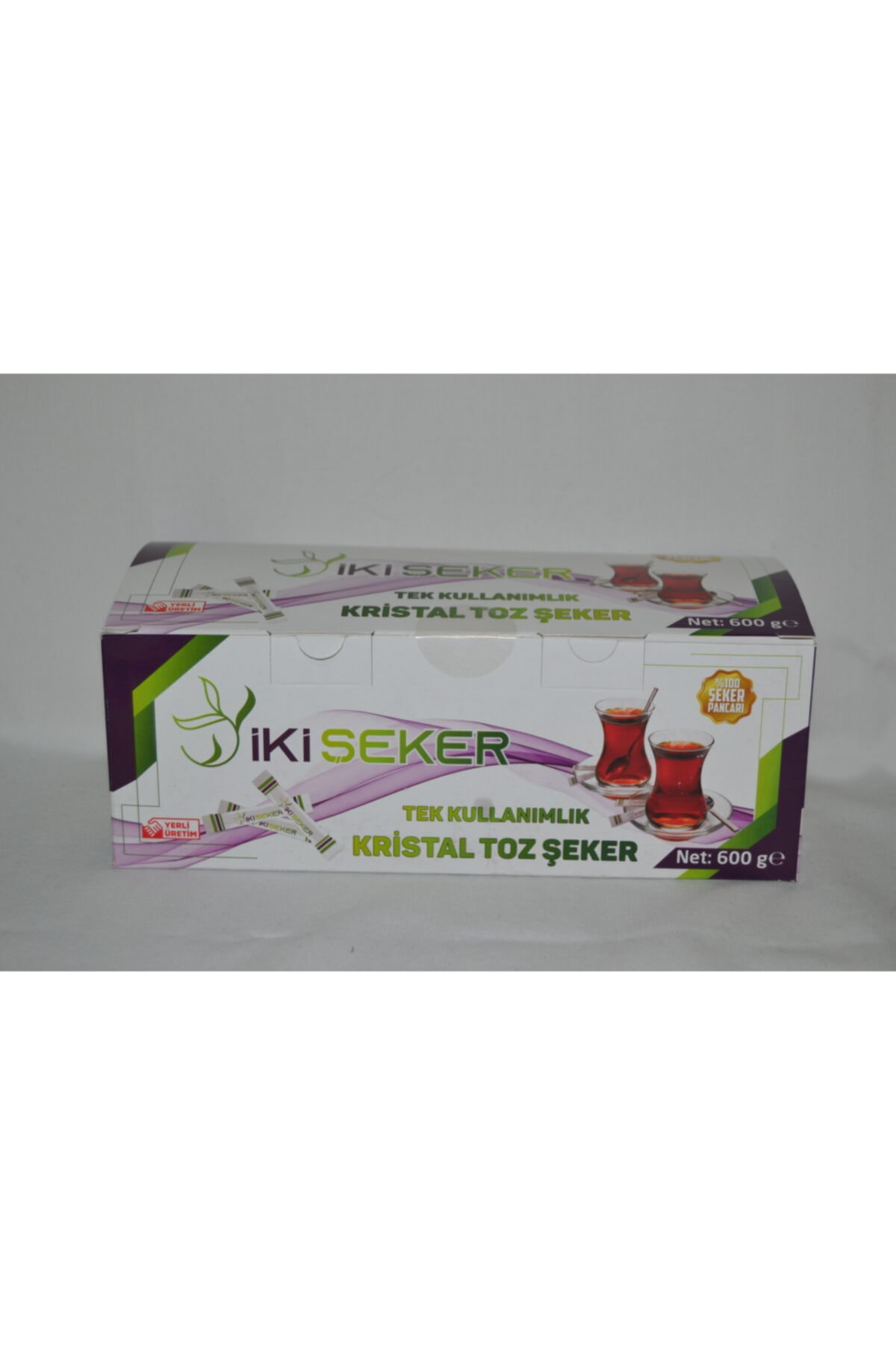 İKİ ŞEKER Tek Kullanımlık Kristal Toz Şeker (600 Gr)