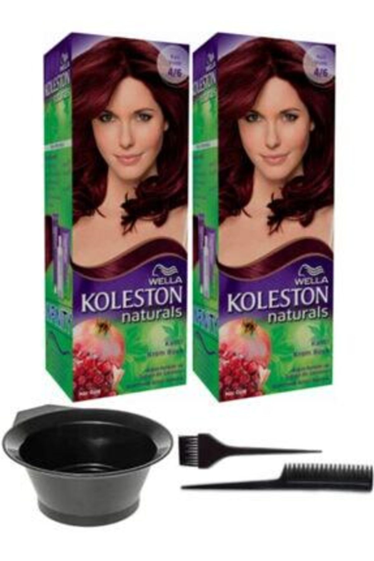 koleston 2 li naturals sac boyasi 4 6 kizil viyole sac boyama seti fiyati yorumlari trendyol