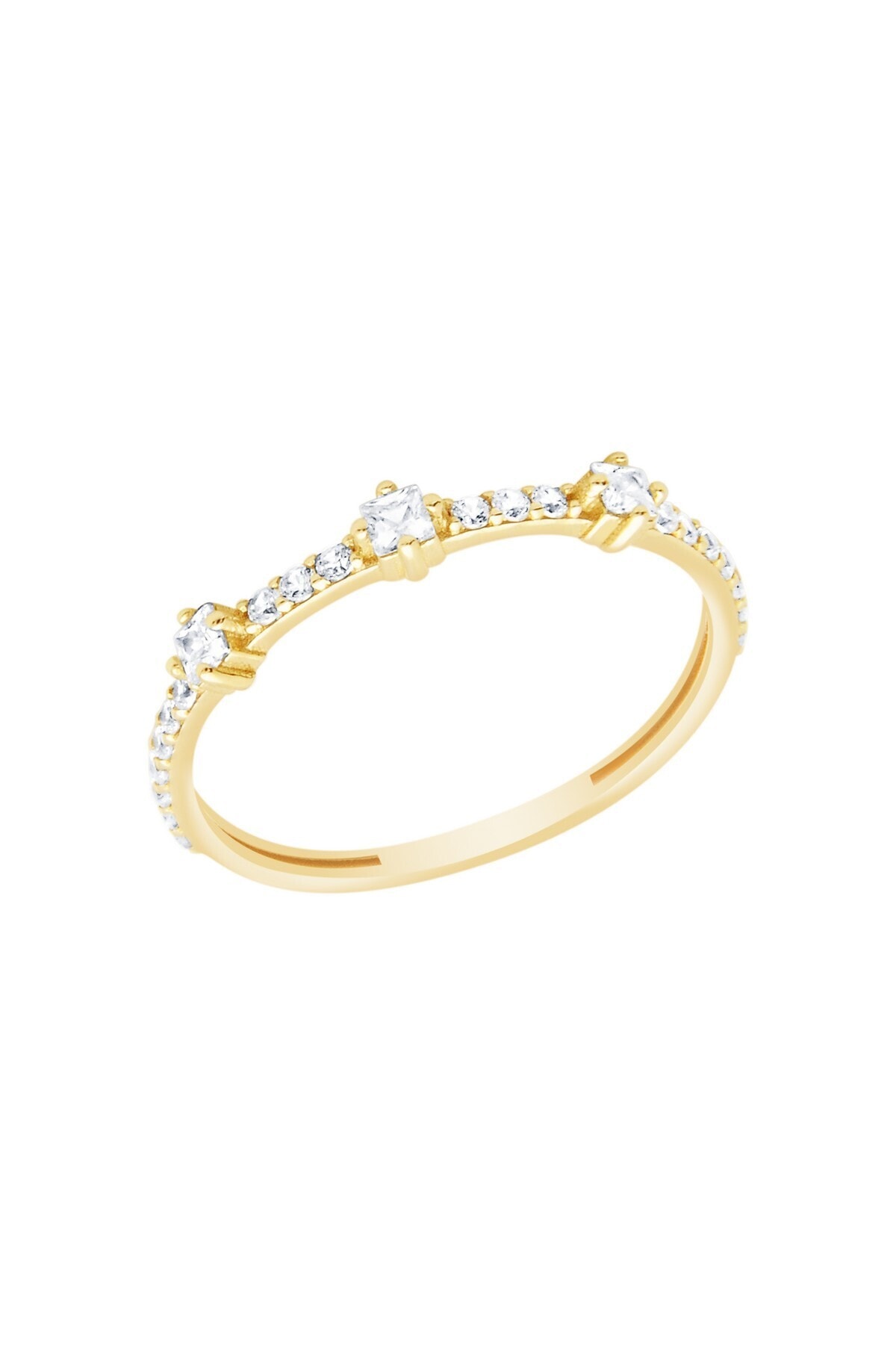 Diamond LineGülaylar Altın 14 Ayar Trend Yüzük