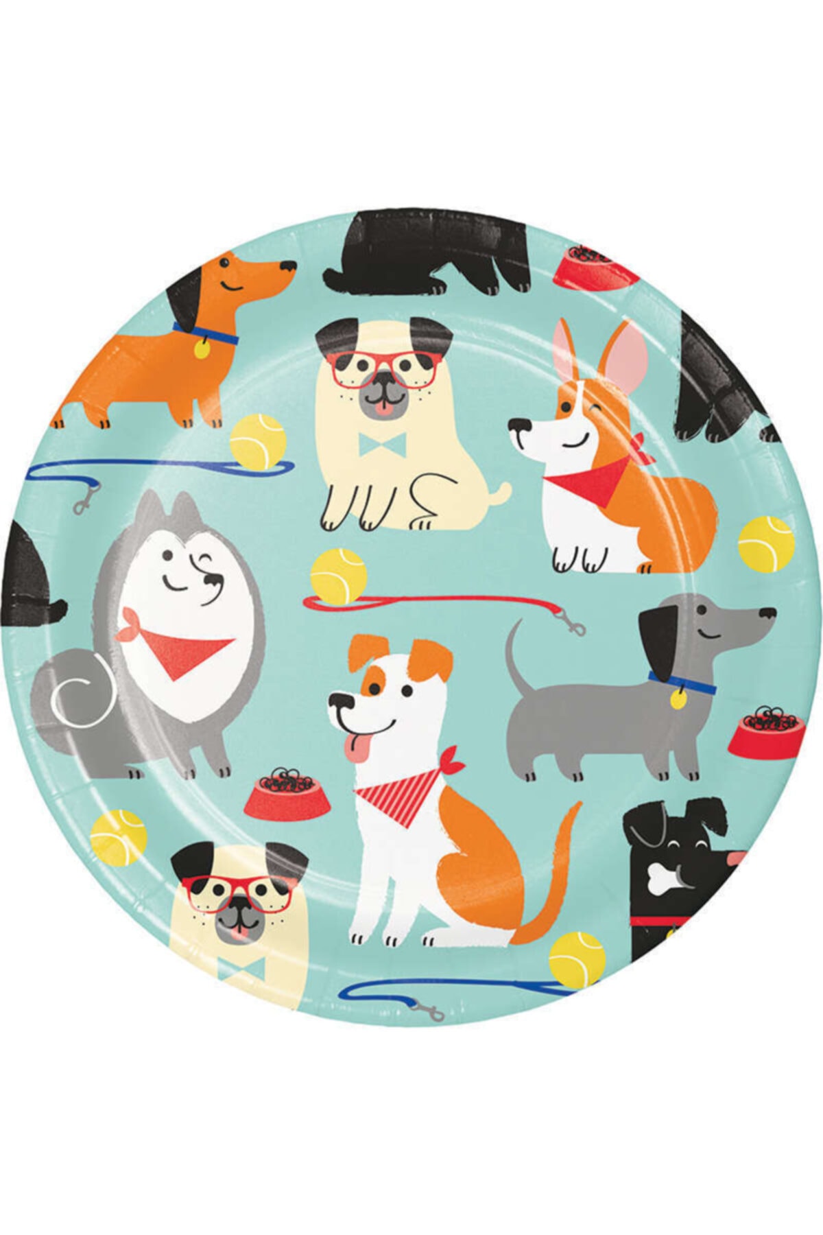 Parti Dünyası Dost Patiler Pasta Tabağı 8 Adet