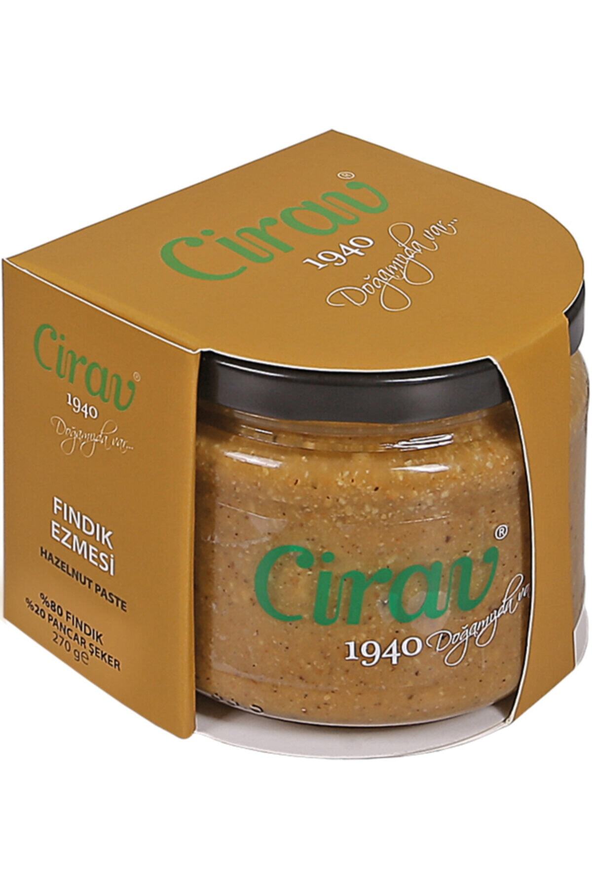 Cirav %100 Organik Glutensiz Fındık Ezmesi 270 Gr (%20 Pancar Şekeri)