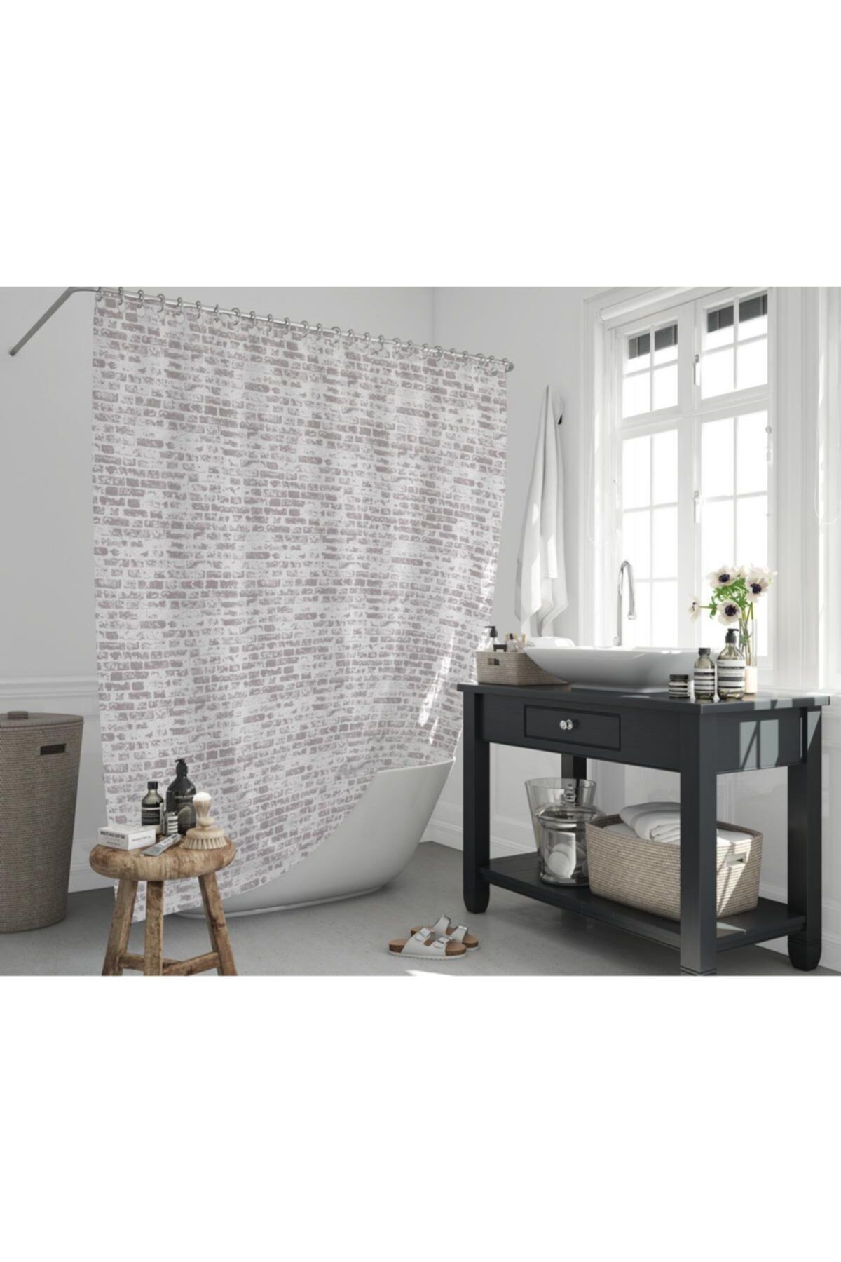 Zethome Jackline Banyo Duş Perdesi 1406 Tek Kanat 1x180x200