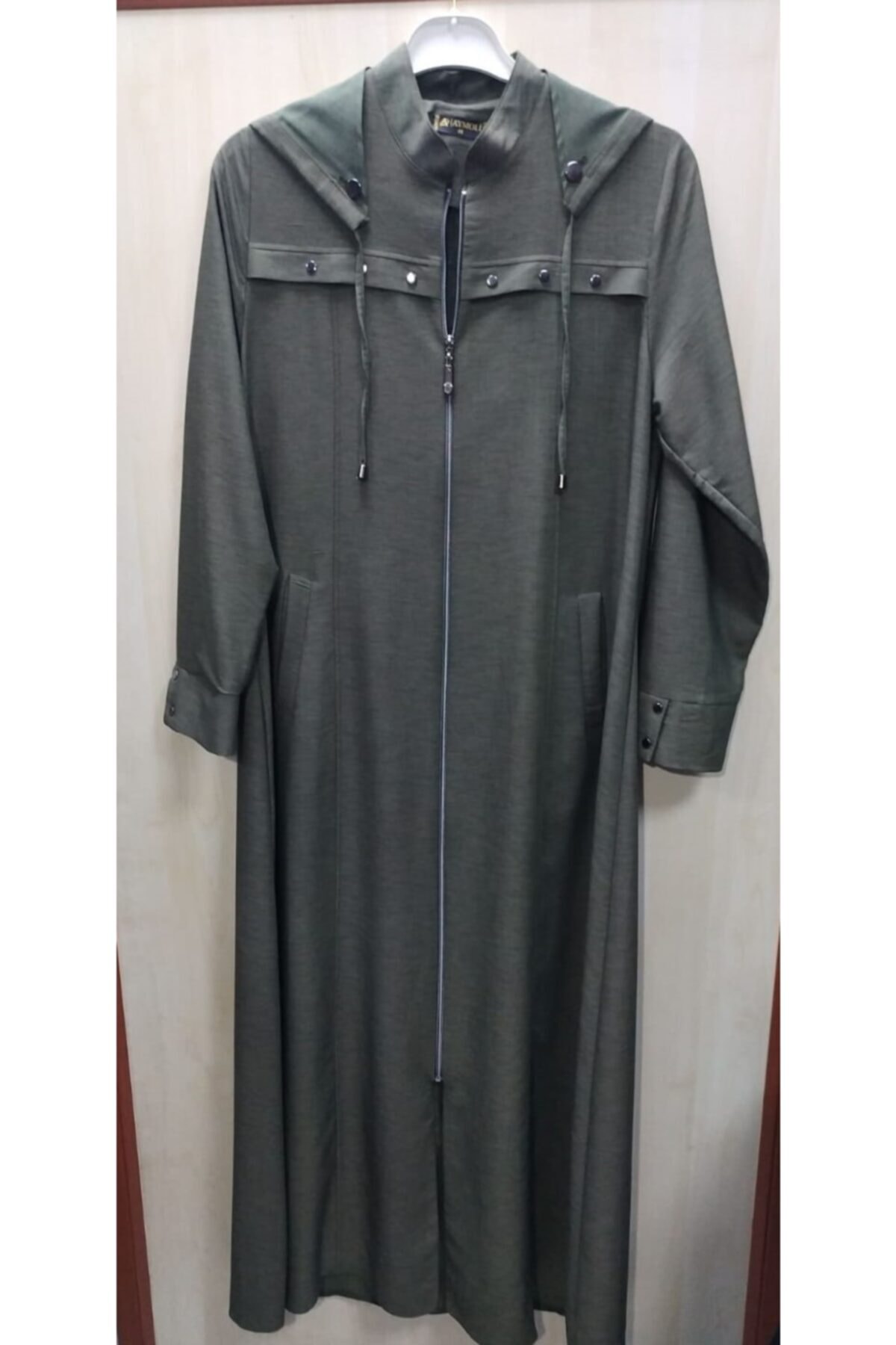 Aymoli Kadın Gri Koyu Mevsimlik Kot Pardesü