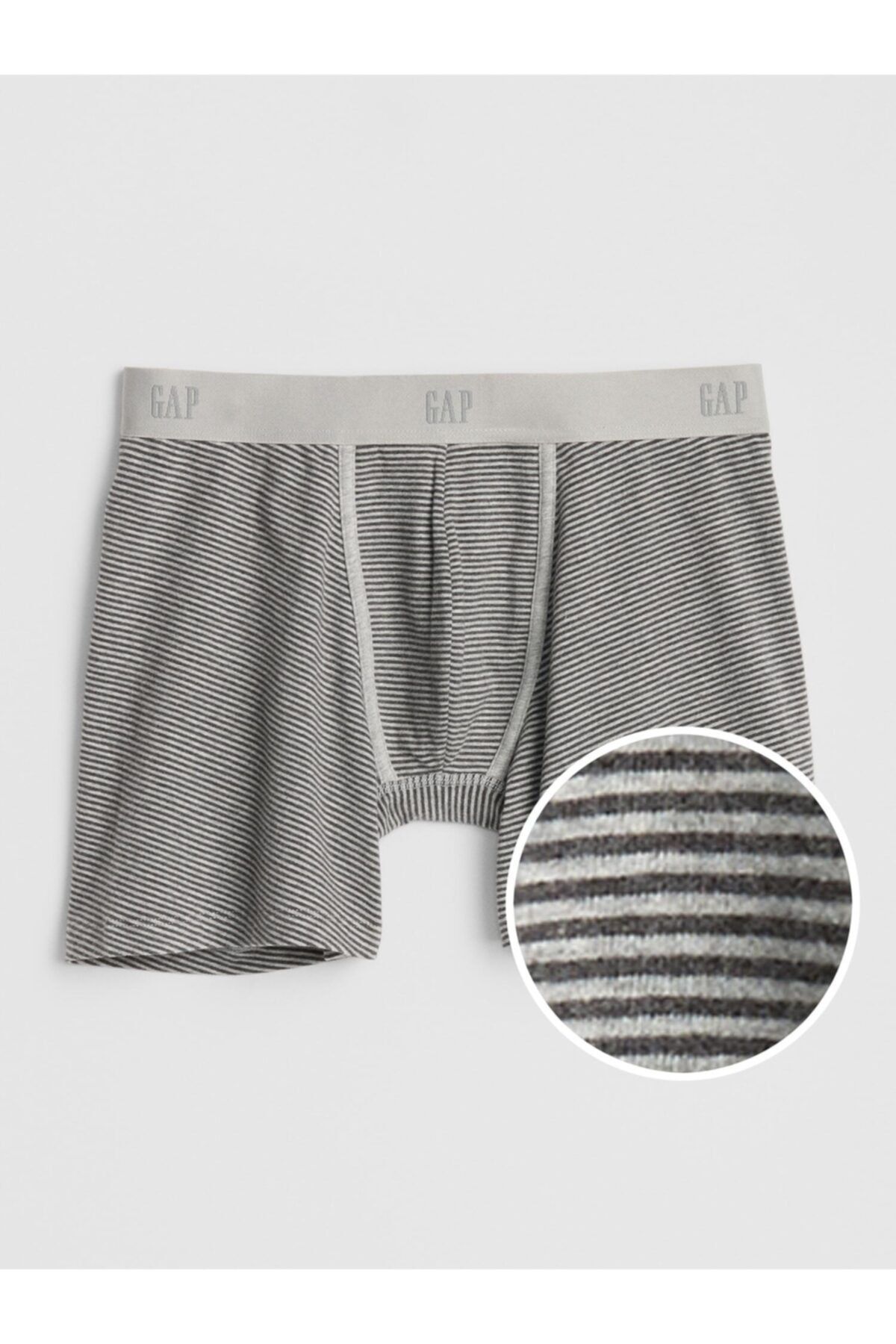 GAP Erkek Gri Desenli Boxer