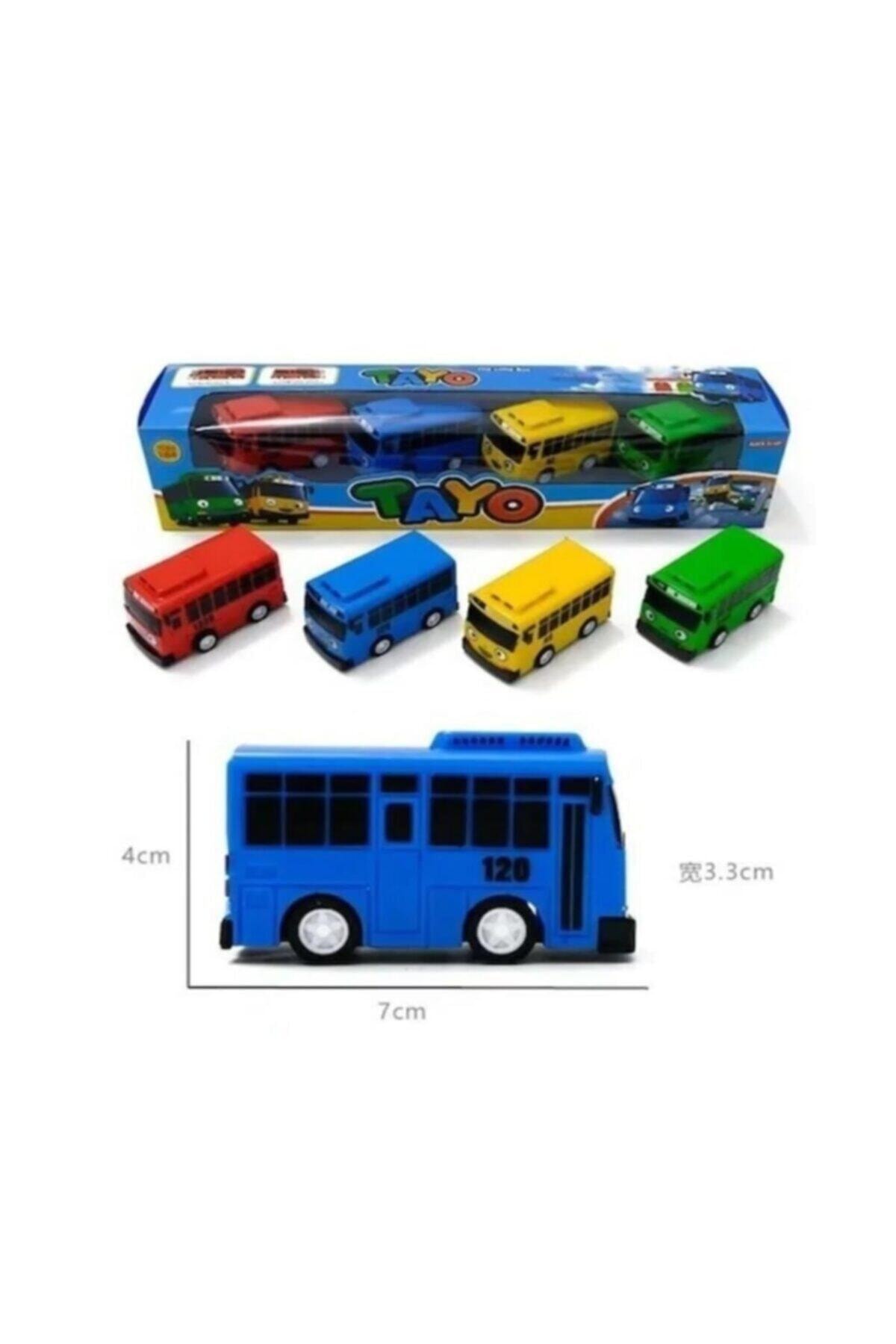 Canda Oyuncak 4 Lü Tayo Otobüs Seti