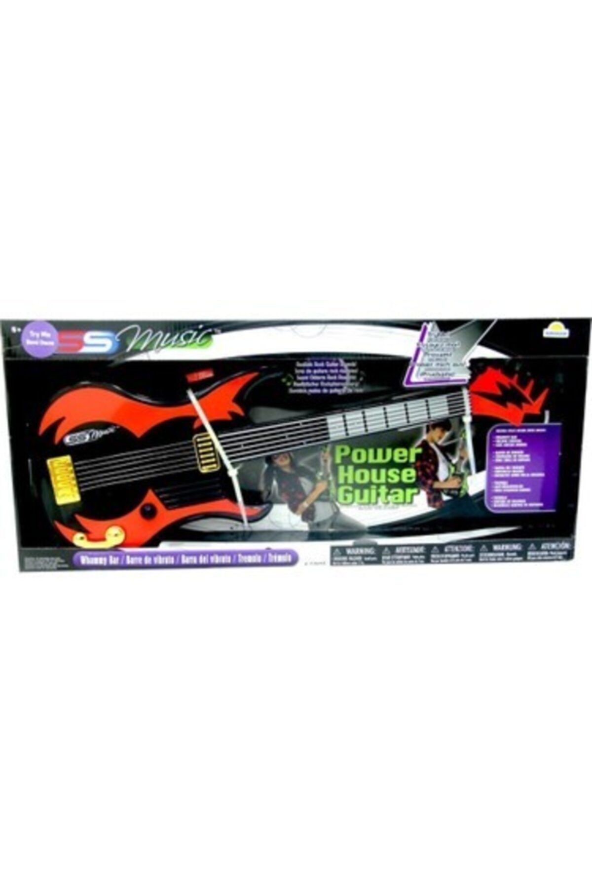 sunman toys Power House Elektronik Gitar-kırmızı