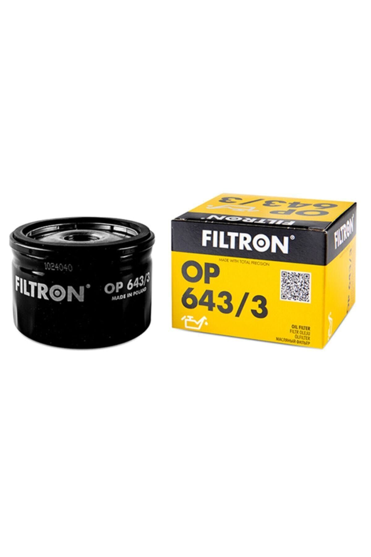 Filtron Op 643/3 Reno 9 Uyumlu Yağ Filtresi