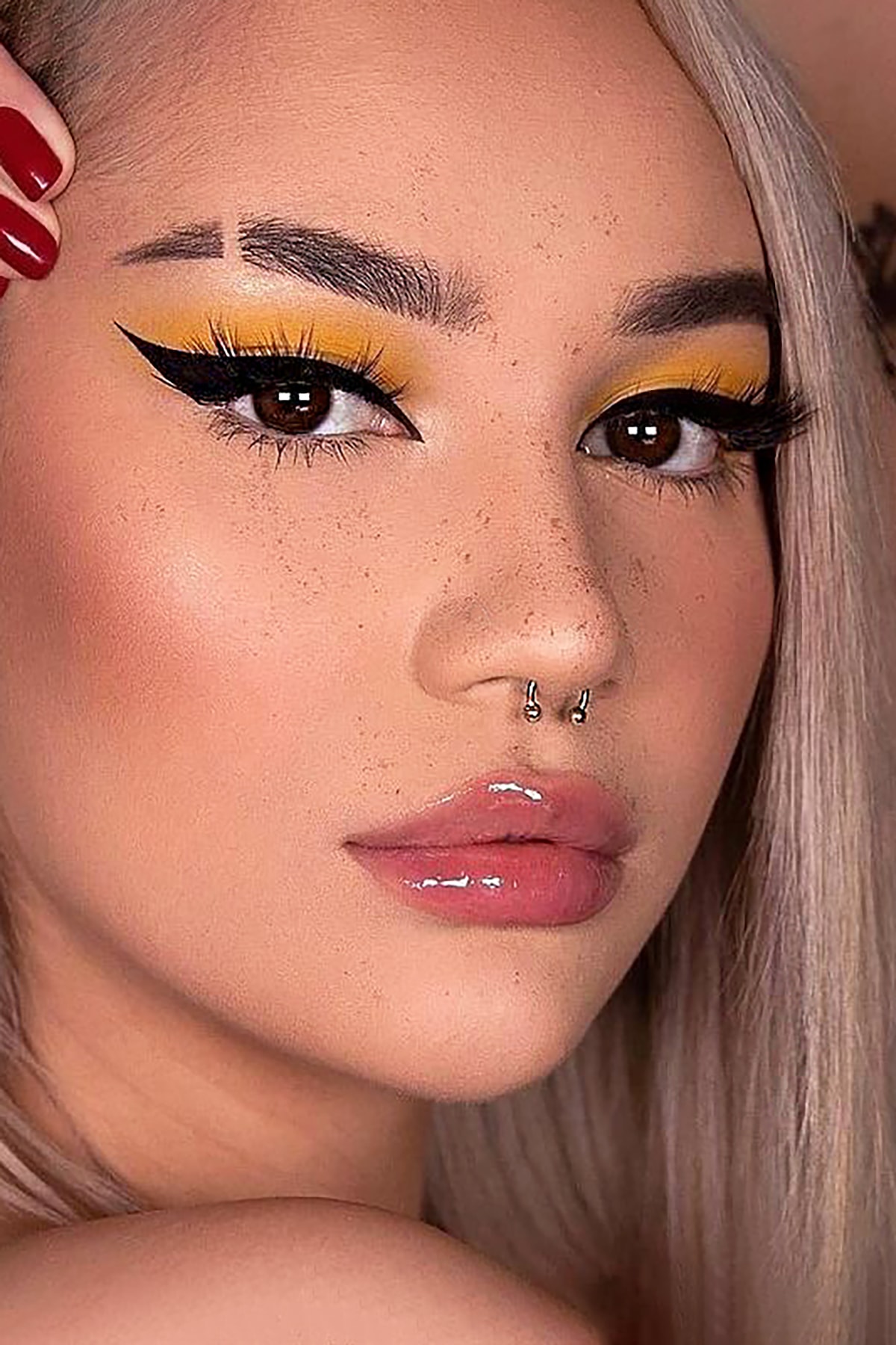 TAKIŞTIR Gümüş Renk Cerrahi Çelik Küçük Boy Septum Piercing