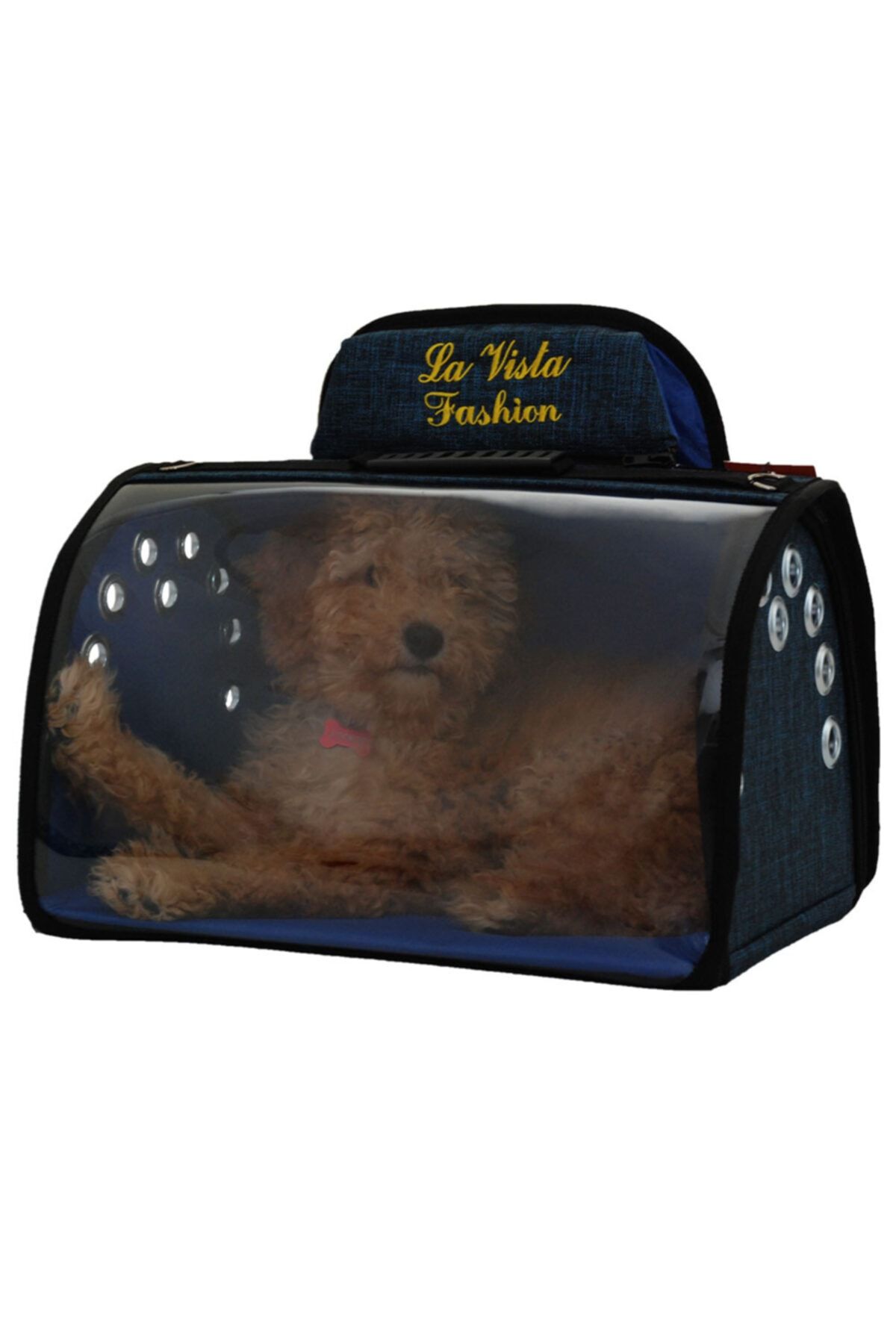 TARÇIN PETFASHION Kedi Köpek Sırtta Taşıma Çantası Tomris Jumbo Mavi
