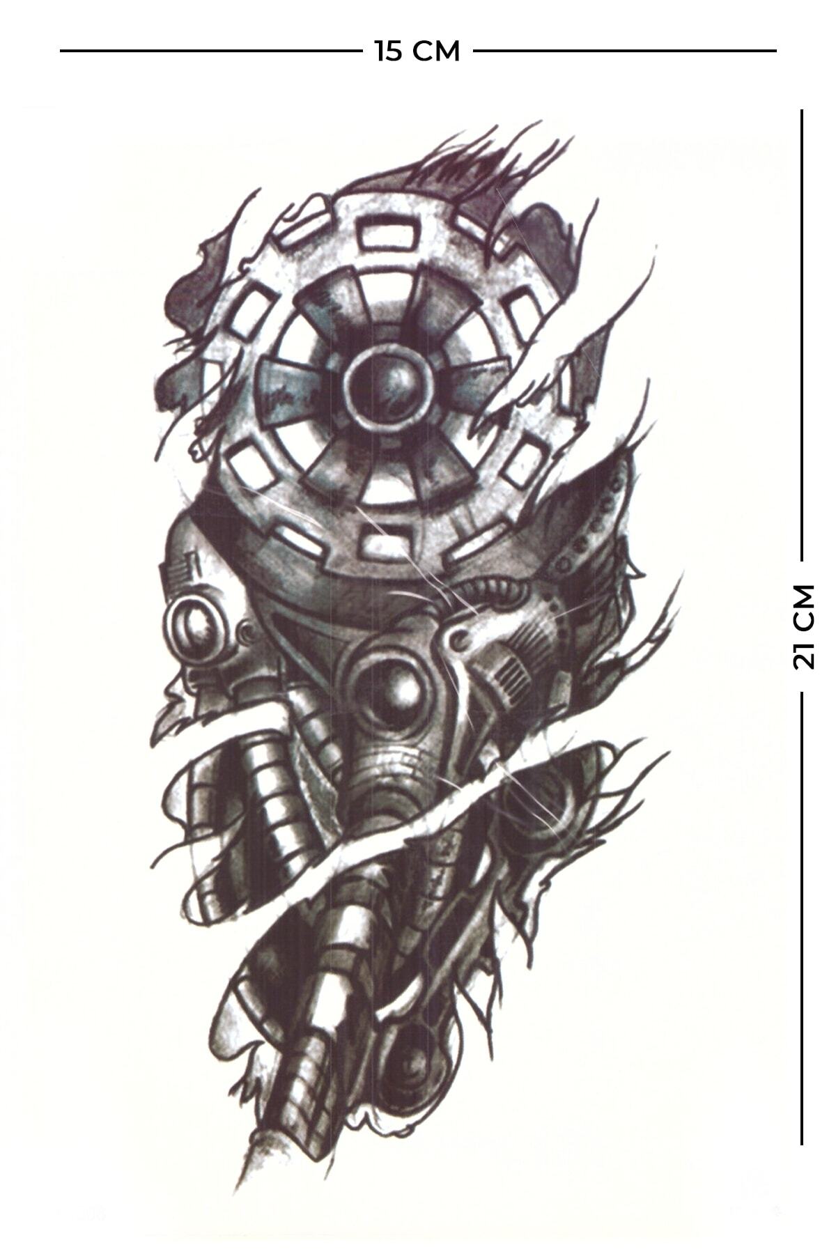 Store&Tattoo Deniz Altı Geçici Dövme Orta Boy 21x15 Cm