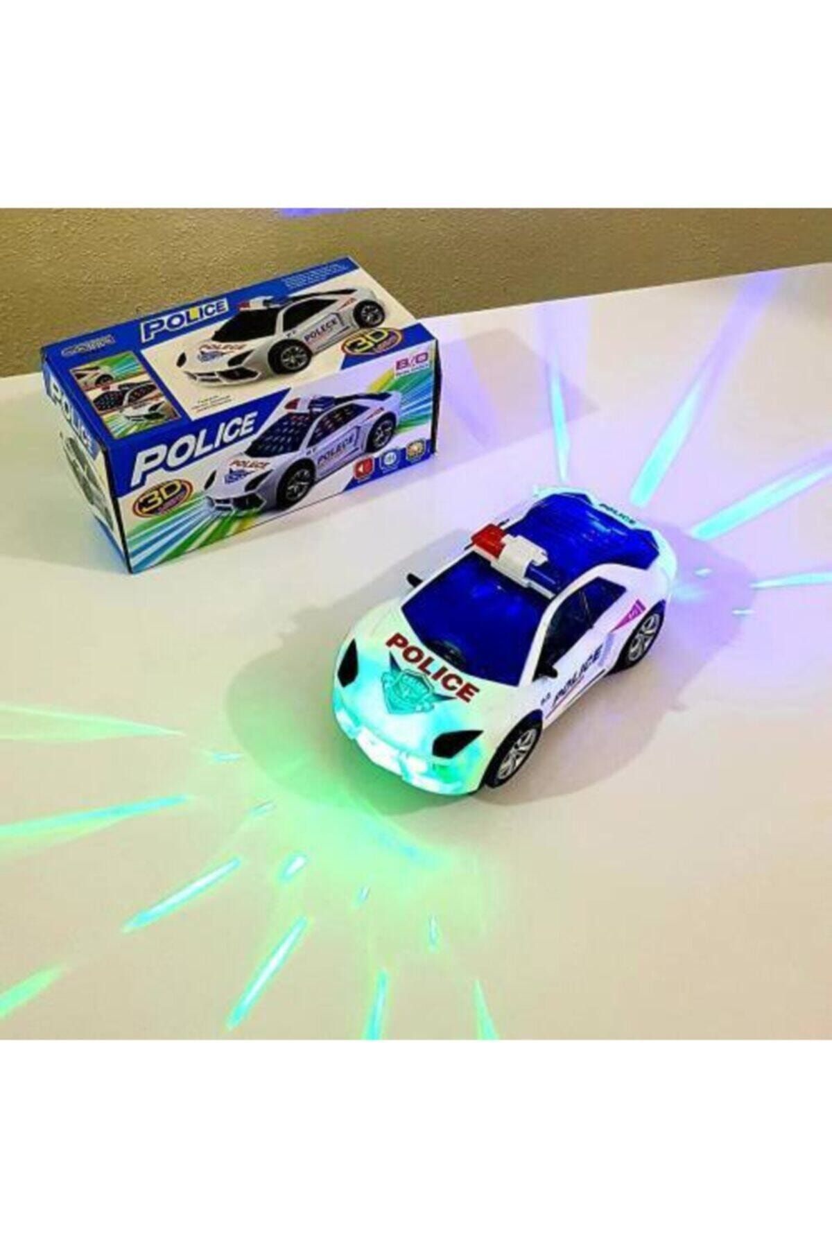 Ceren Kırtasiye 3d Işıklı Pilli Ve Sesli Polis Arabası