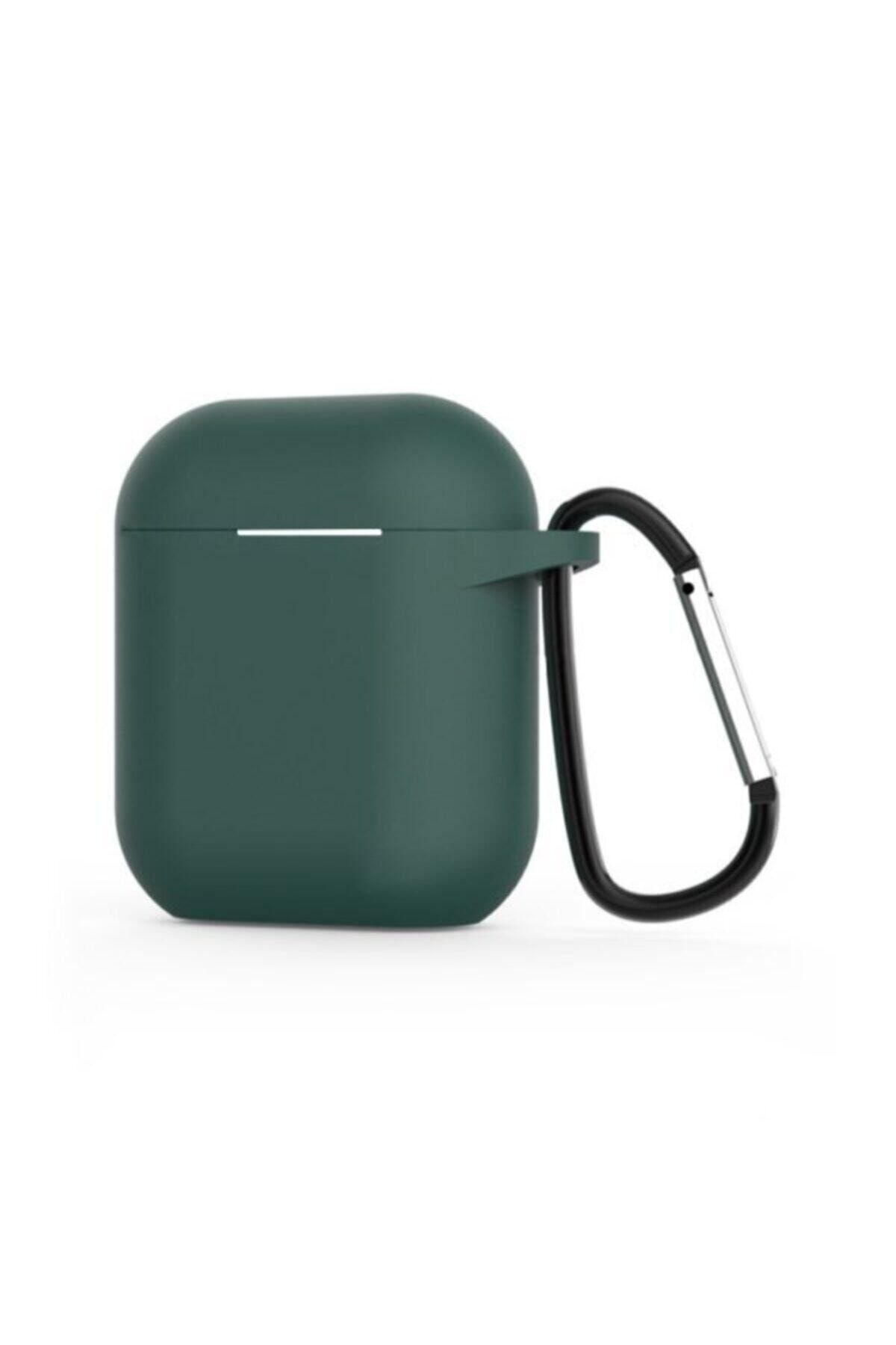 MORTY Airpods Kılıf Kancalı 360 Derece Koruma Haki