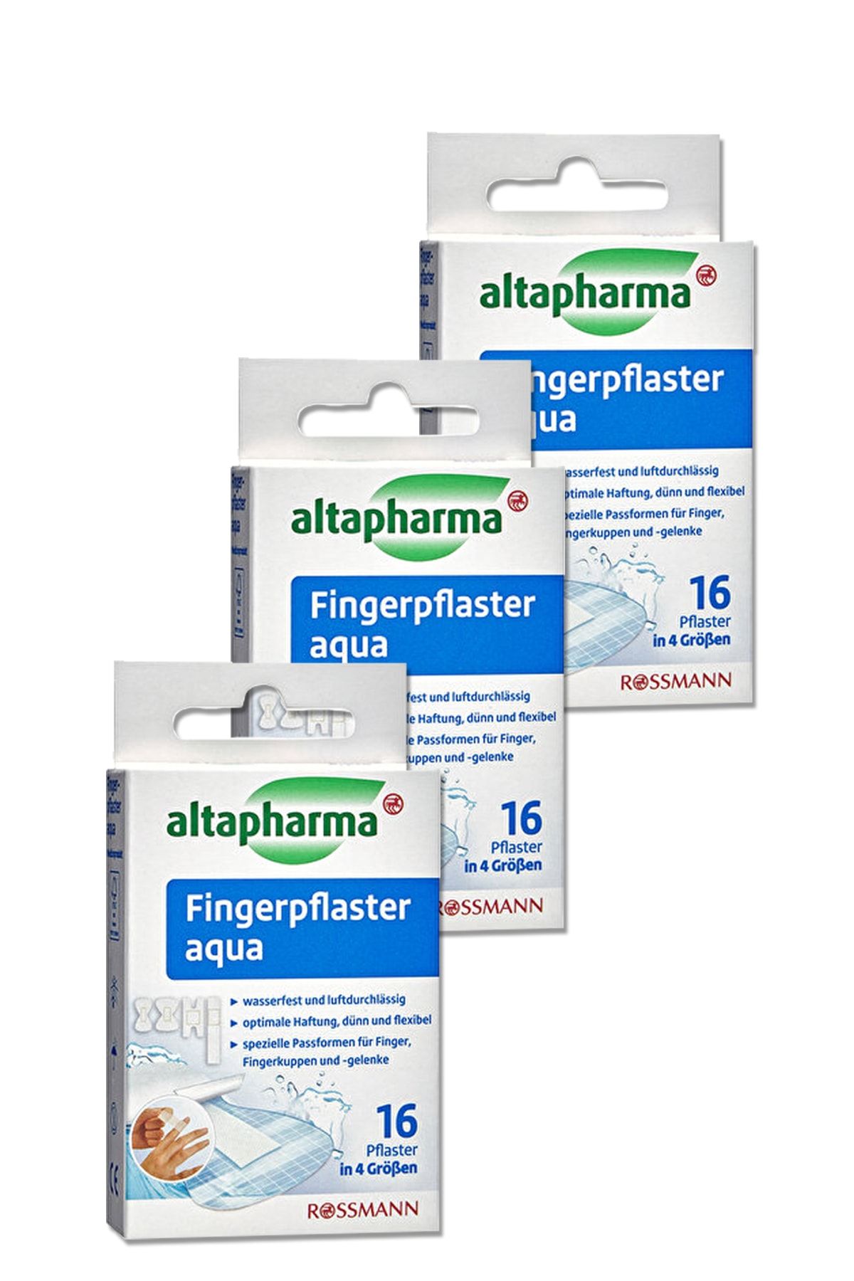 Altapharma Yara Bandı 16 Adet Suya Dayanıklı Parmak Yara Bandı (3 Adet)