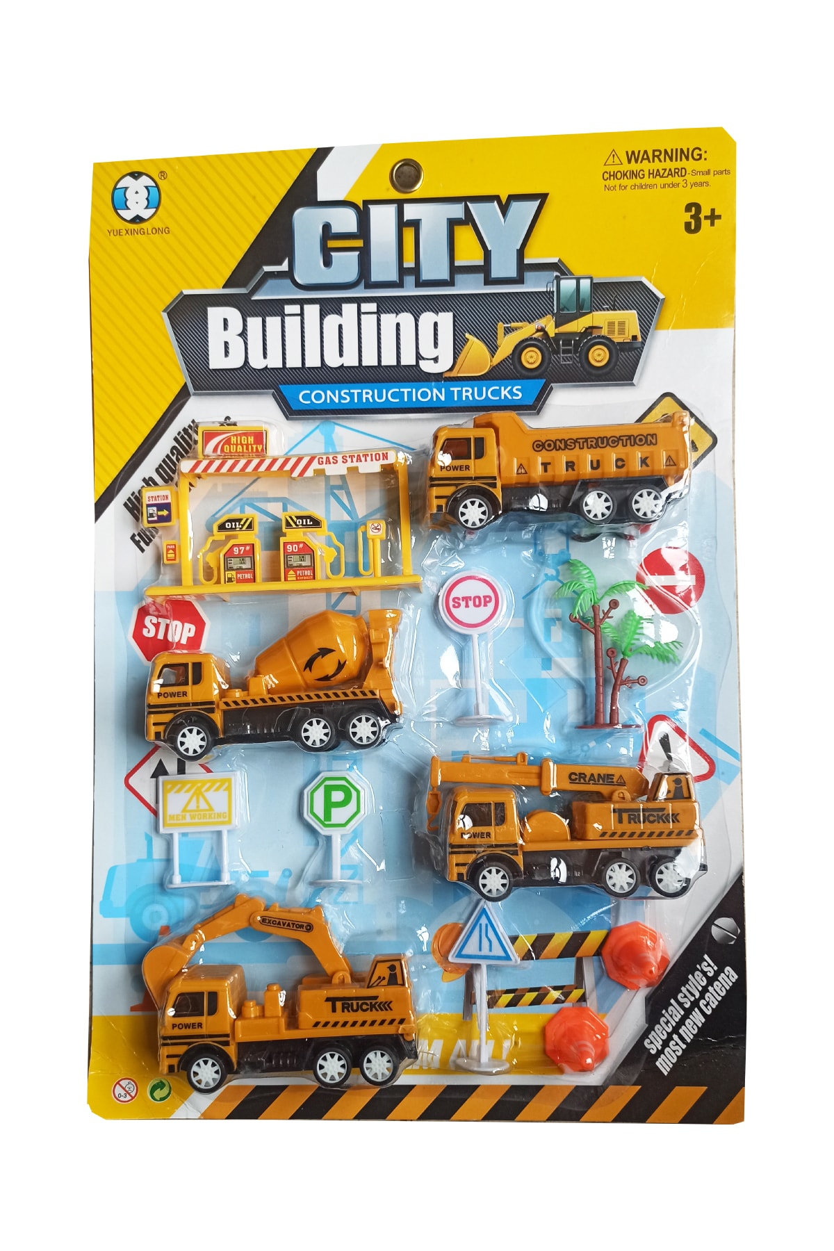 PopŞeker Iş Makinaları Araç Seti 12 Parça Oyuncak Iş Makineleri Araçları Seti