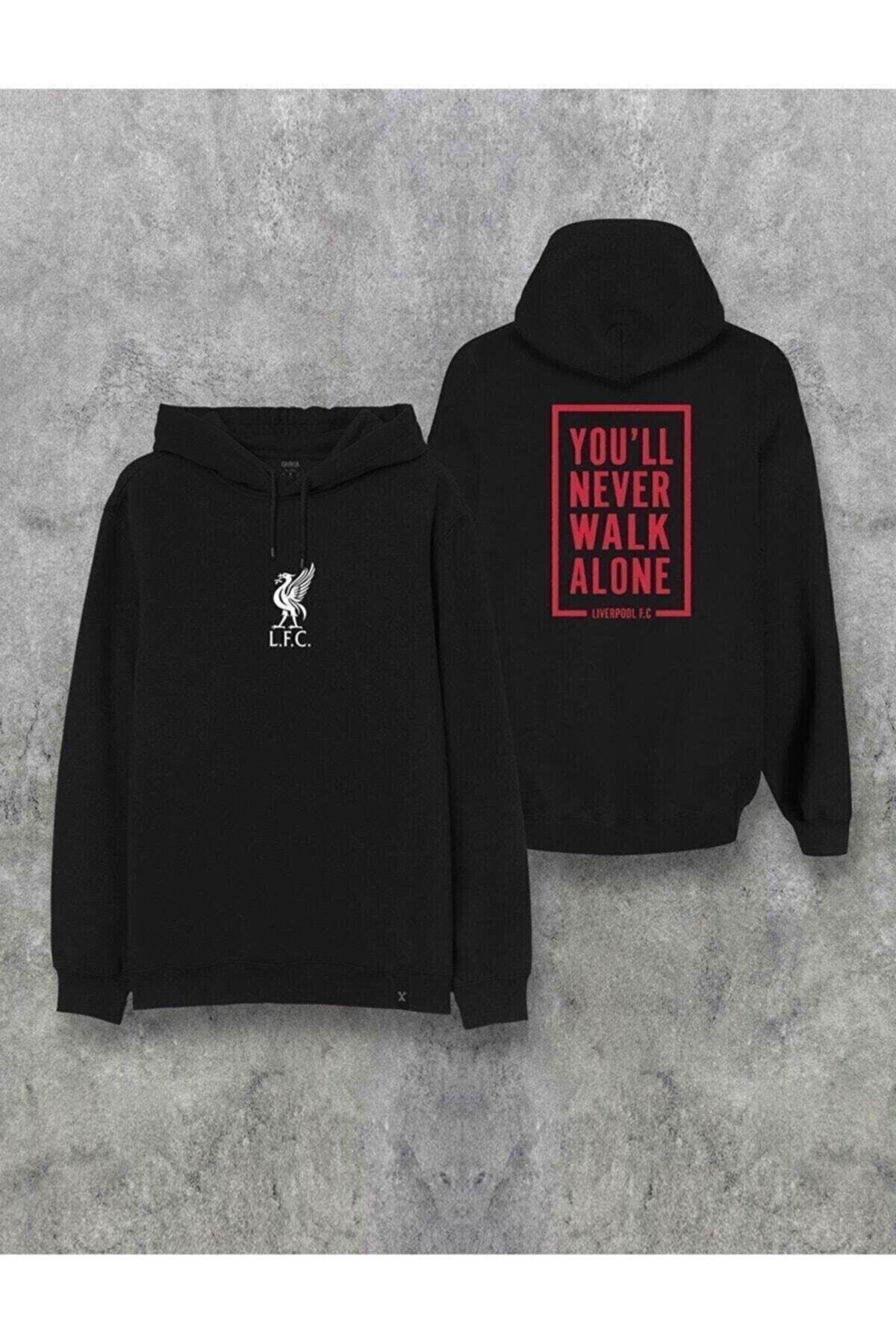 Jooy Company Never Walk Alone Ön Arka Baskılı Kapüşonlu Tasarım Hoodie