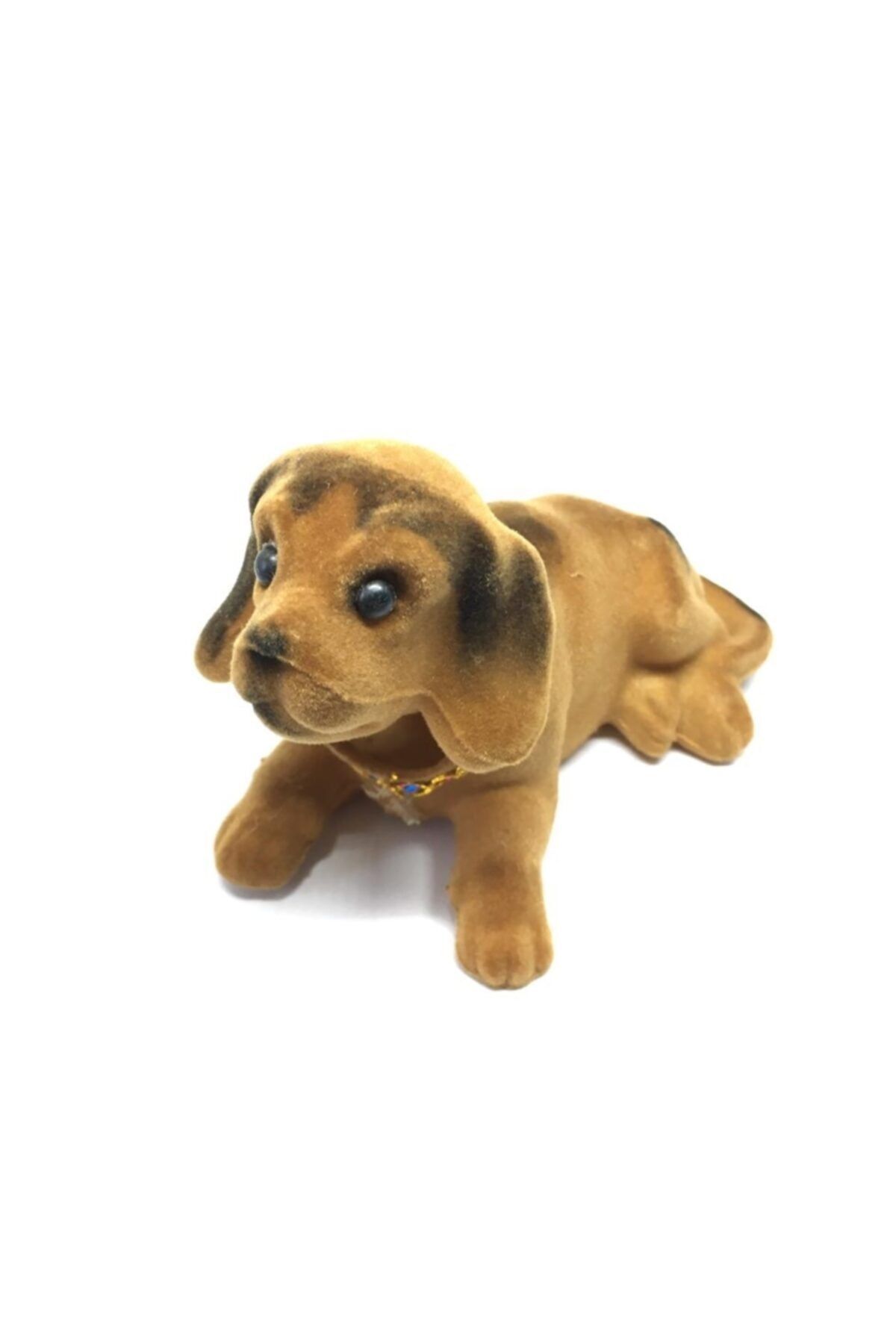 Blingston Kafa Sallayan Köpek Araç Içi Torpido Süsü Kahverengi Büyük 15x8cm