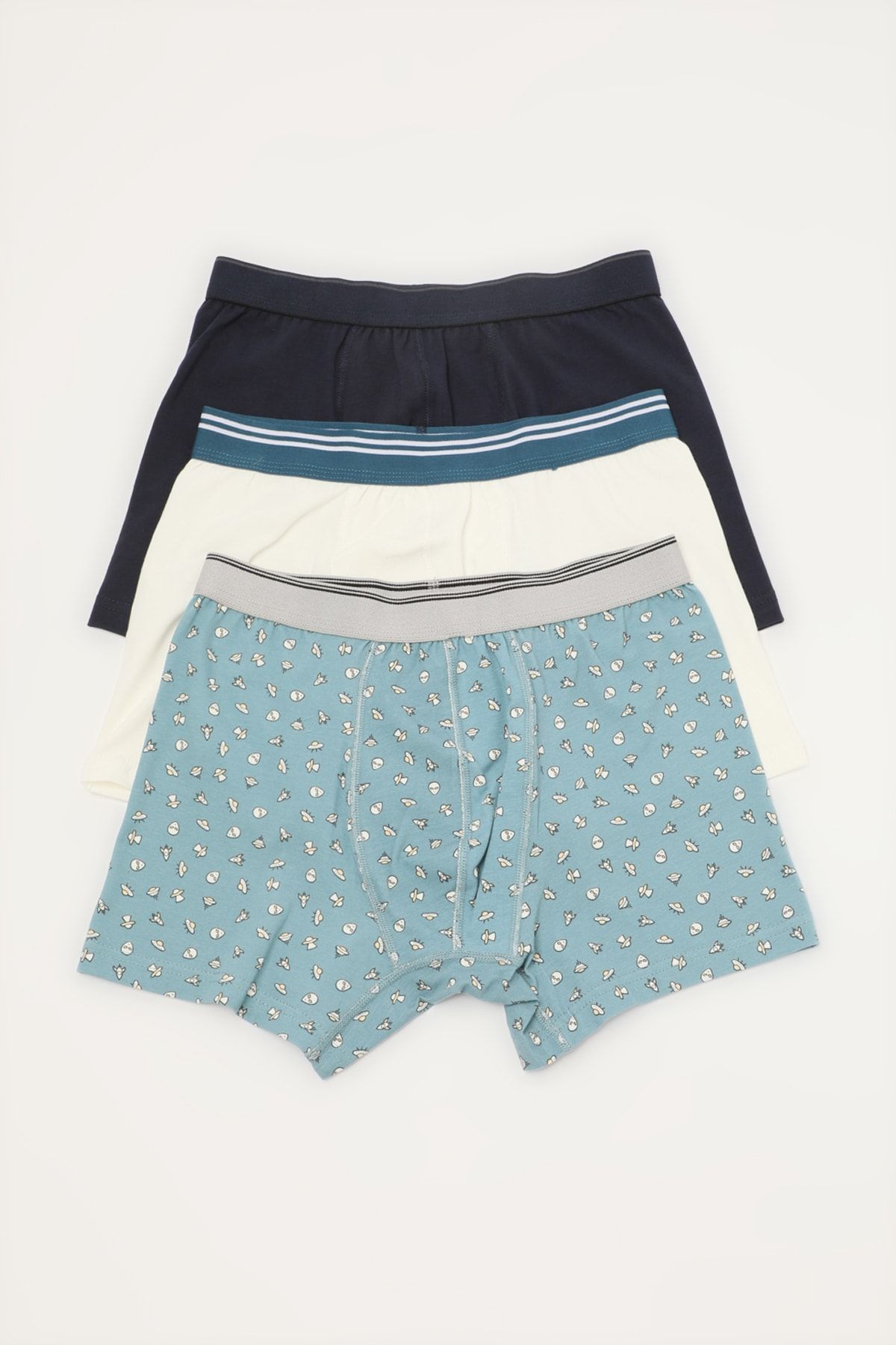 TRENDYOL MAN Çok Renkli Erkek 3'lü Paket Boxer TMNAW22BX0103