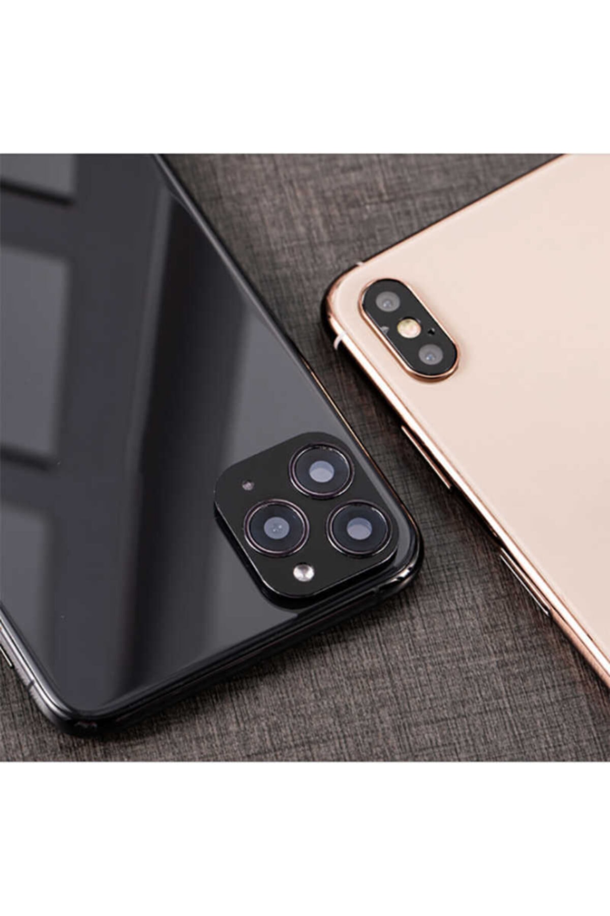 CEPROOM Iphone Xs 5.8 11 Pro Max Uyumlu Dönüştürücü Kamera Koruyucu Cam Filmi Lens