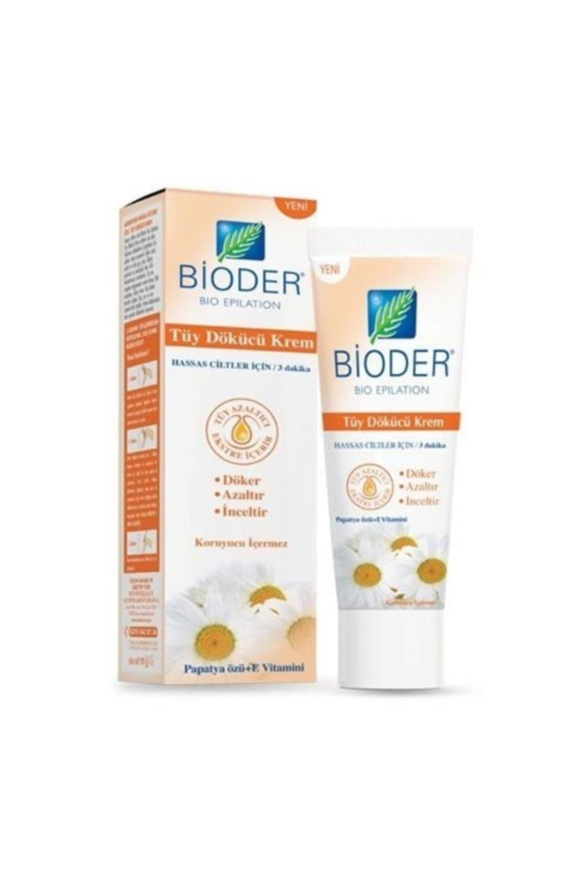 Bioder Tüy Dökücü Krem - Hassas Cilt Papatya Özlü 40 ml