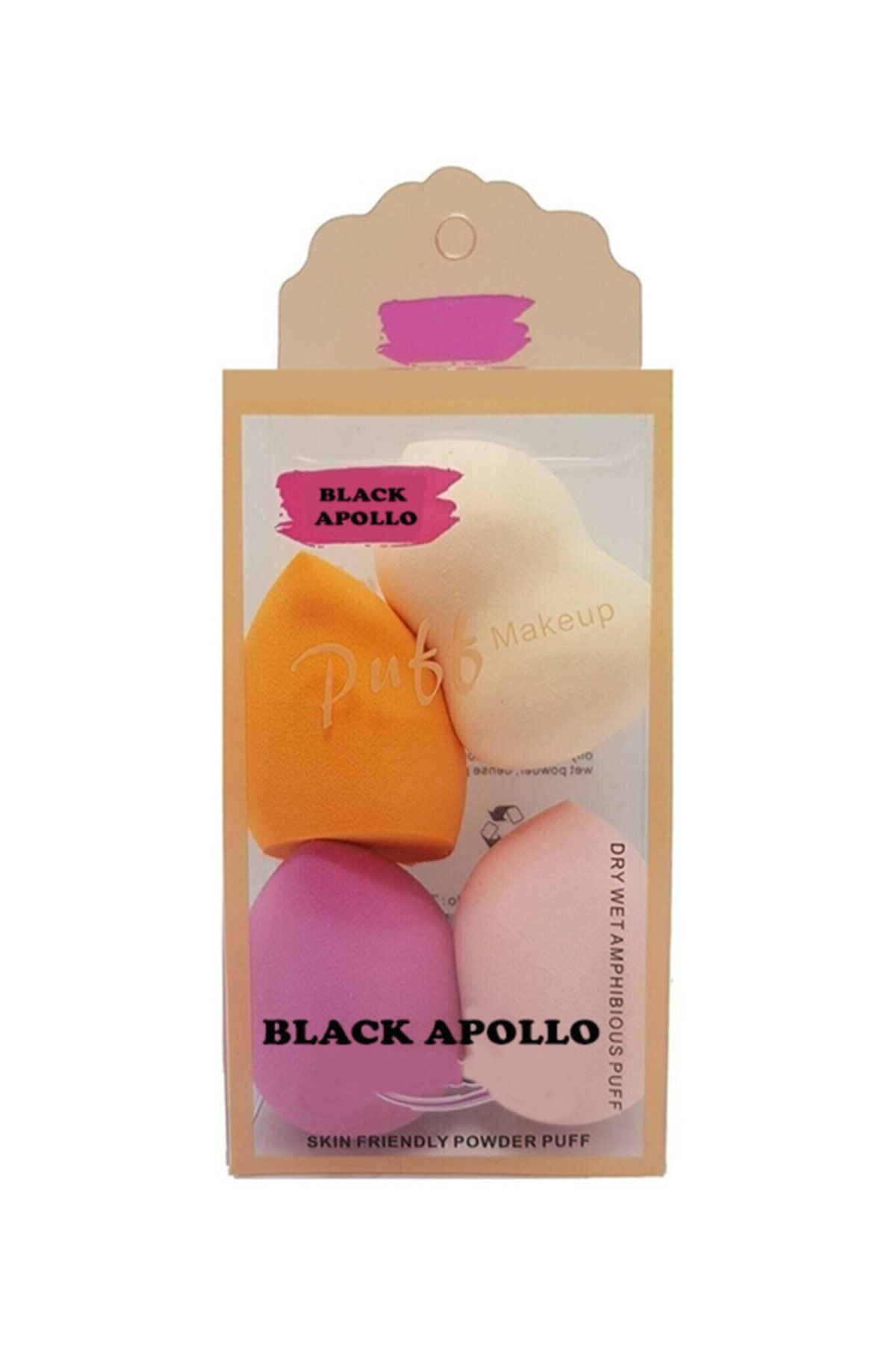 Black Apollo 4'lü Kutulu Makyaj Süngeri