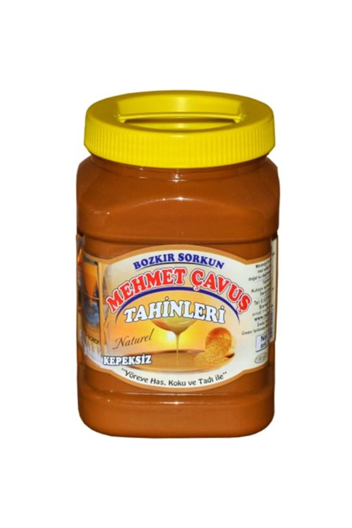 Mehmet Çavuş Kepeksiz Bozkır Tahini Plastik Kutu 1 Kg Net 935 gr