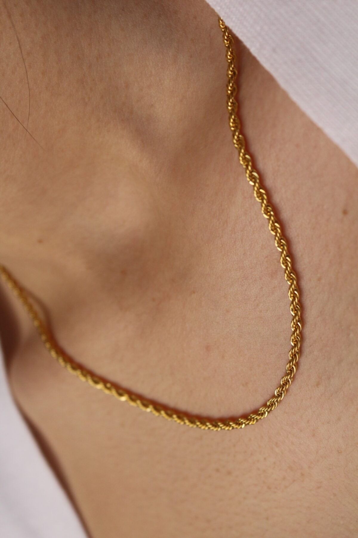 Owentis Burgu Zincir 3mm 5cm -altın Kaplama-