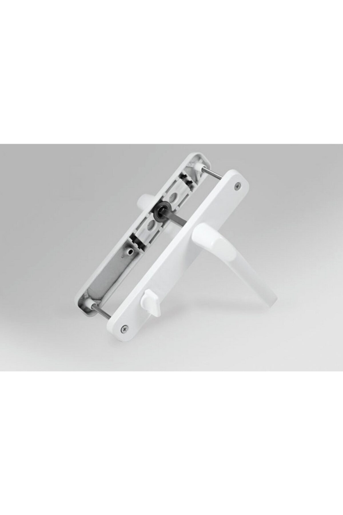 Akpen Pvc Pimapen Kapılar Için Wc Kapı Kolu Aluminyum Pınar Beyaz 85 Eksen 35mm