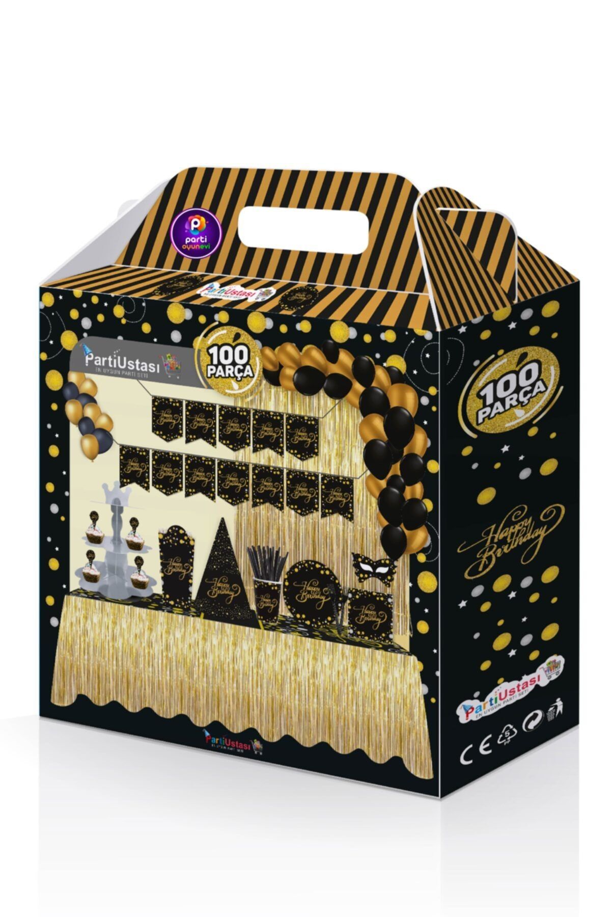 Parti Ustası Happy Birthday Doğum Günü Parti Seti 100 Parça