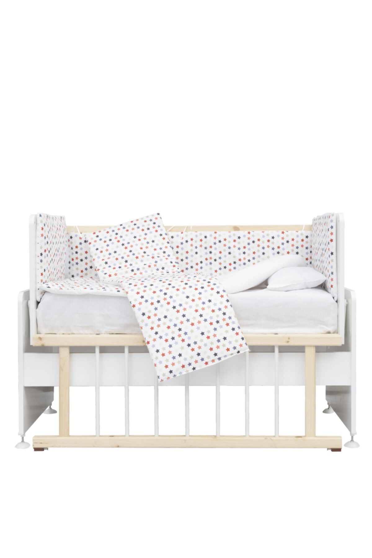 EXOR BABY Exorbaby Ex-420 60x120cm Sallanır Ahşap Anne Yanı Bebek Beşiği