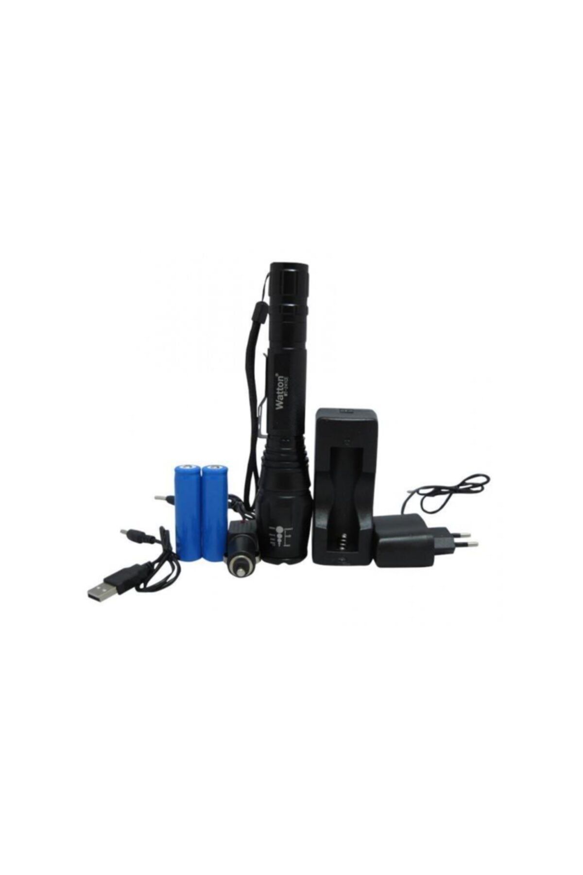 touchhouse Profesyonel Tx6 Şarjlı Zoomlu El Feneri Cree T6 Fener Lamba