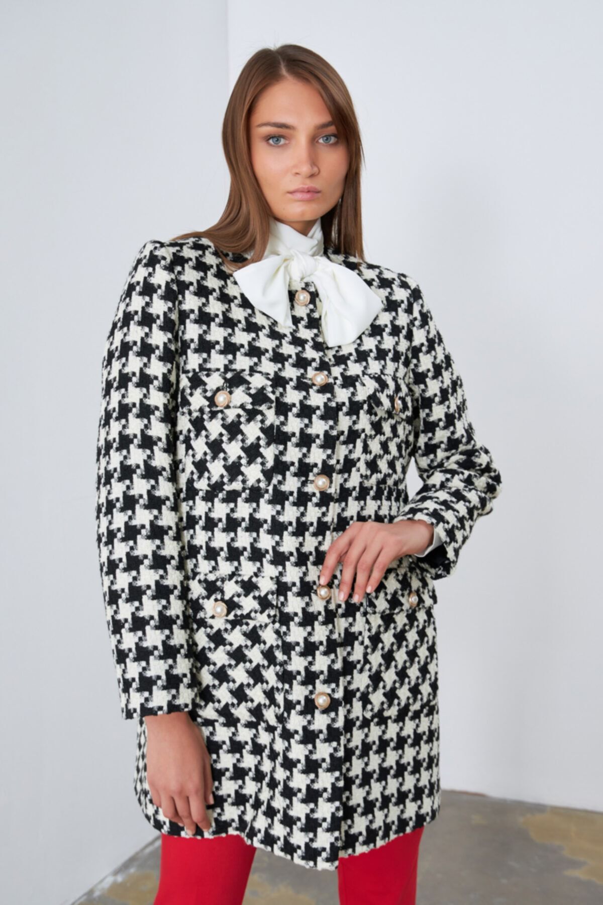 Gusto Kazayağı Kaftan - Siyah