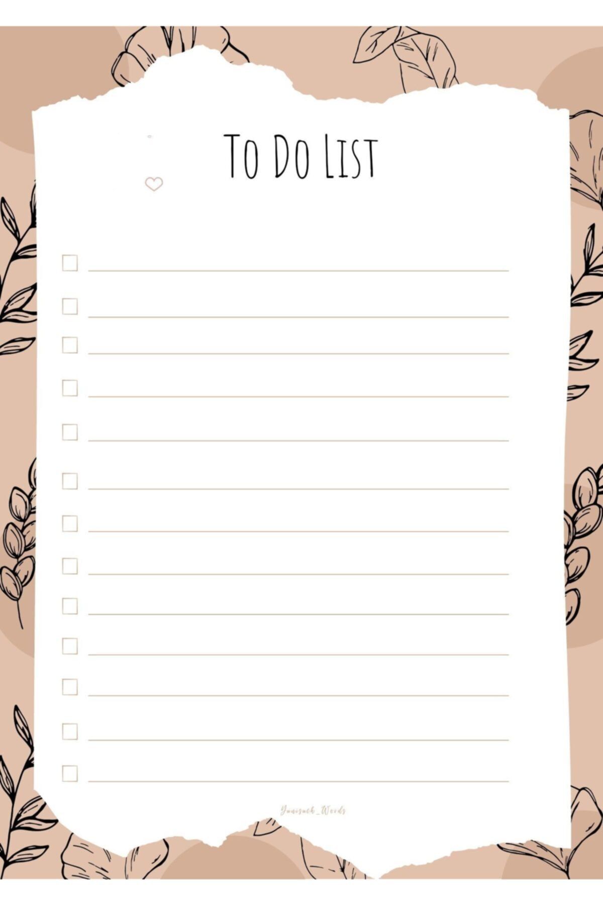 FAMMDESİGN Günlük Planlayıcı -to Do List