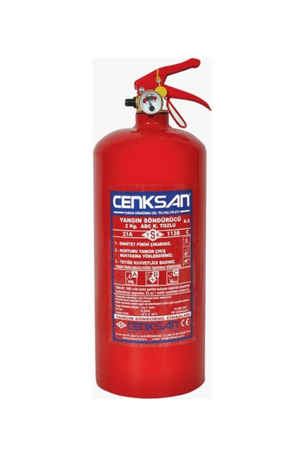 CENKSAN Yangın Söndürücü Abc Tozlu 2 Kg