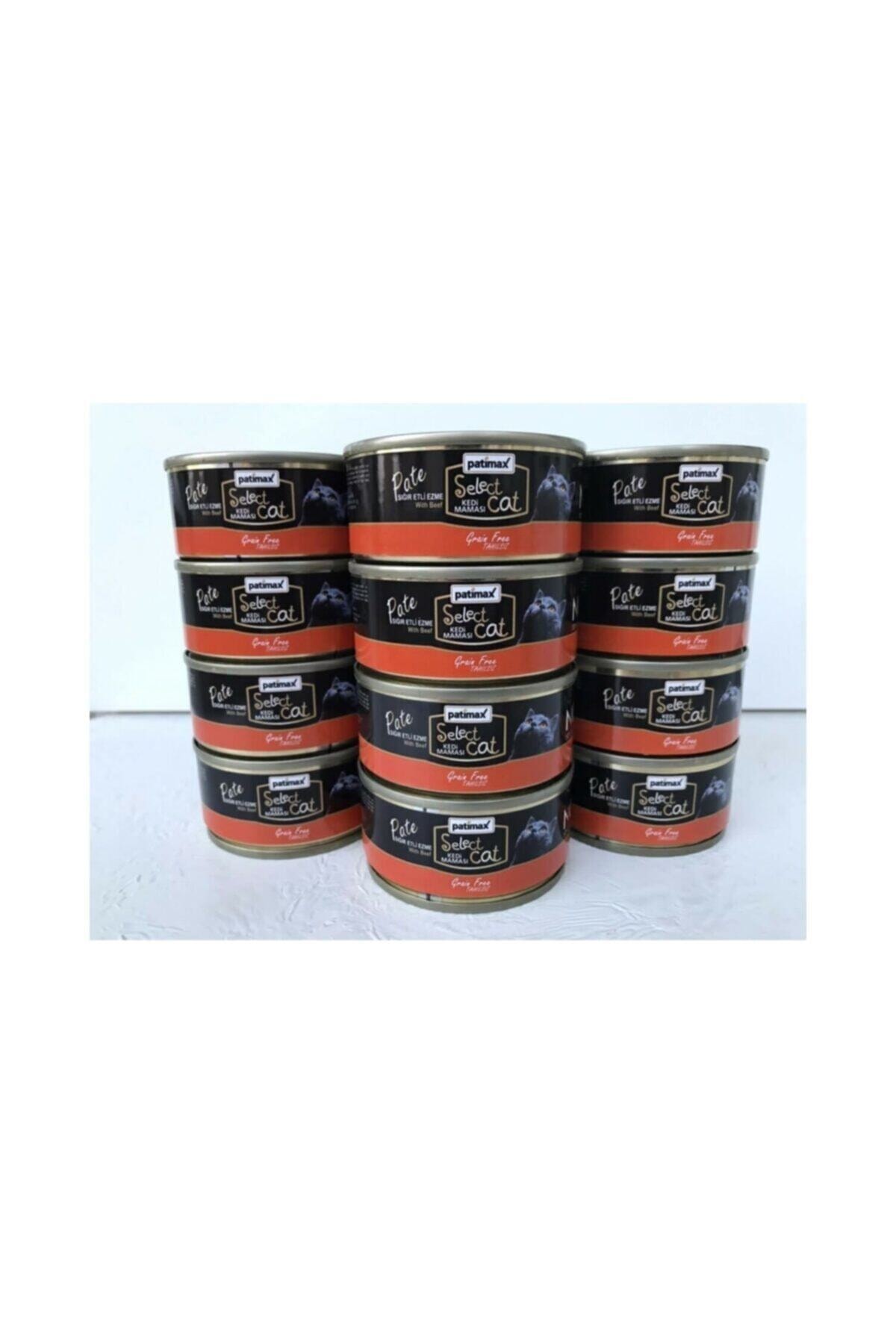 Patimax Kedi Sığır Etli Ezme Konserve 80 Gr X 12 Adet